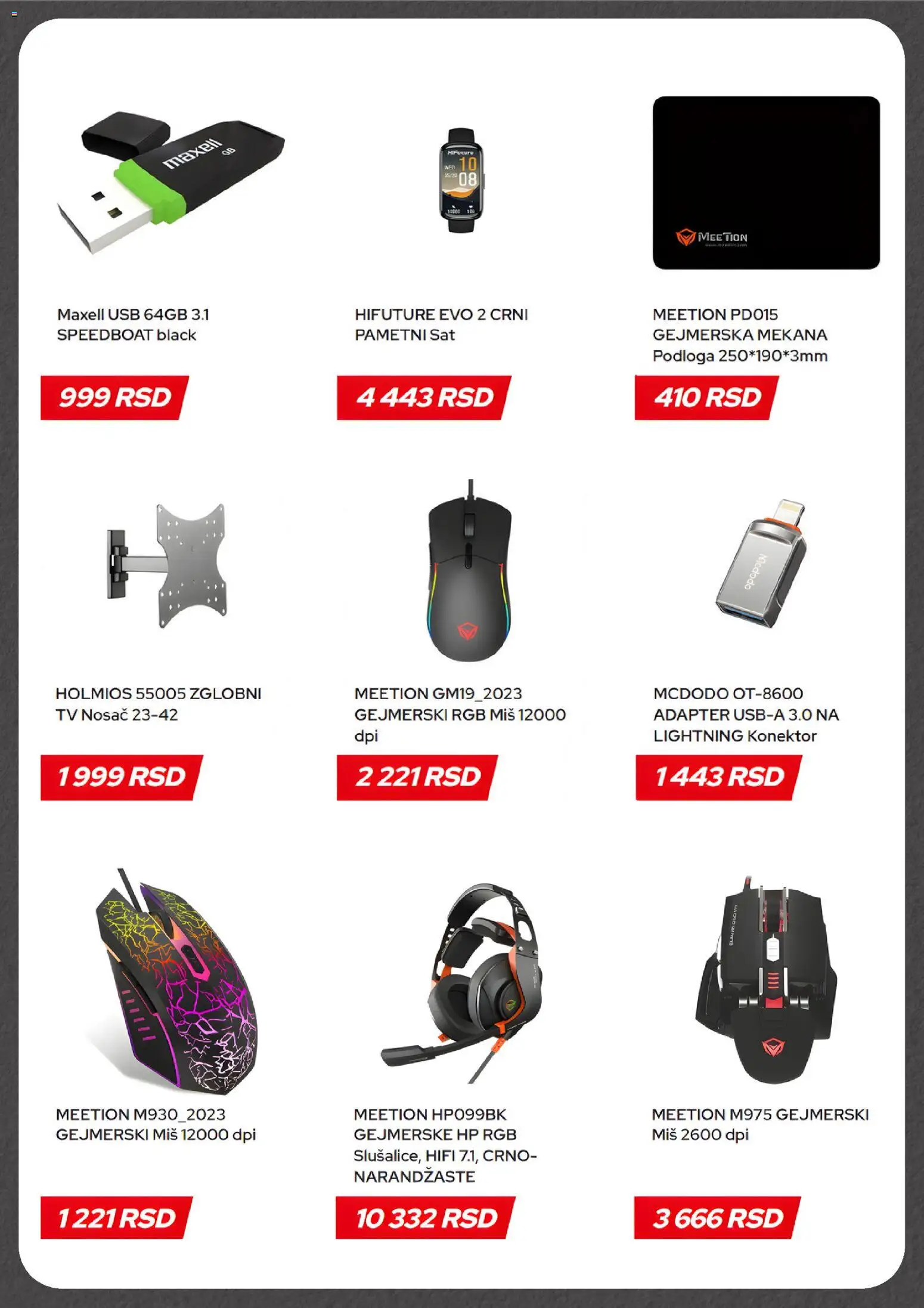 Dudi co. katalog - važi od 13.01.2026 | Strana: 2 | Proizvode: Pametni sat, Miš, Adapter, USB