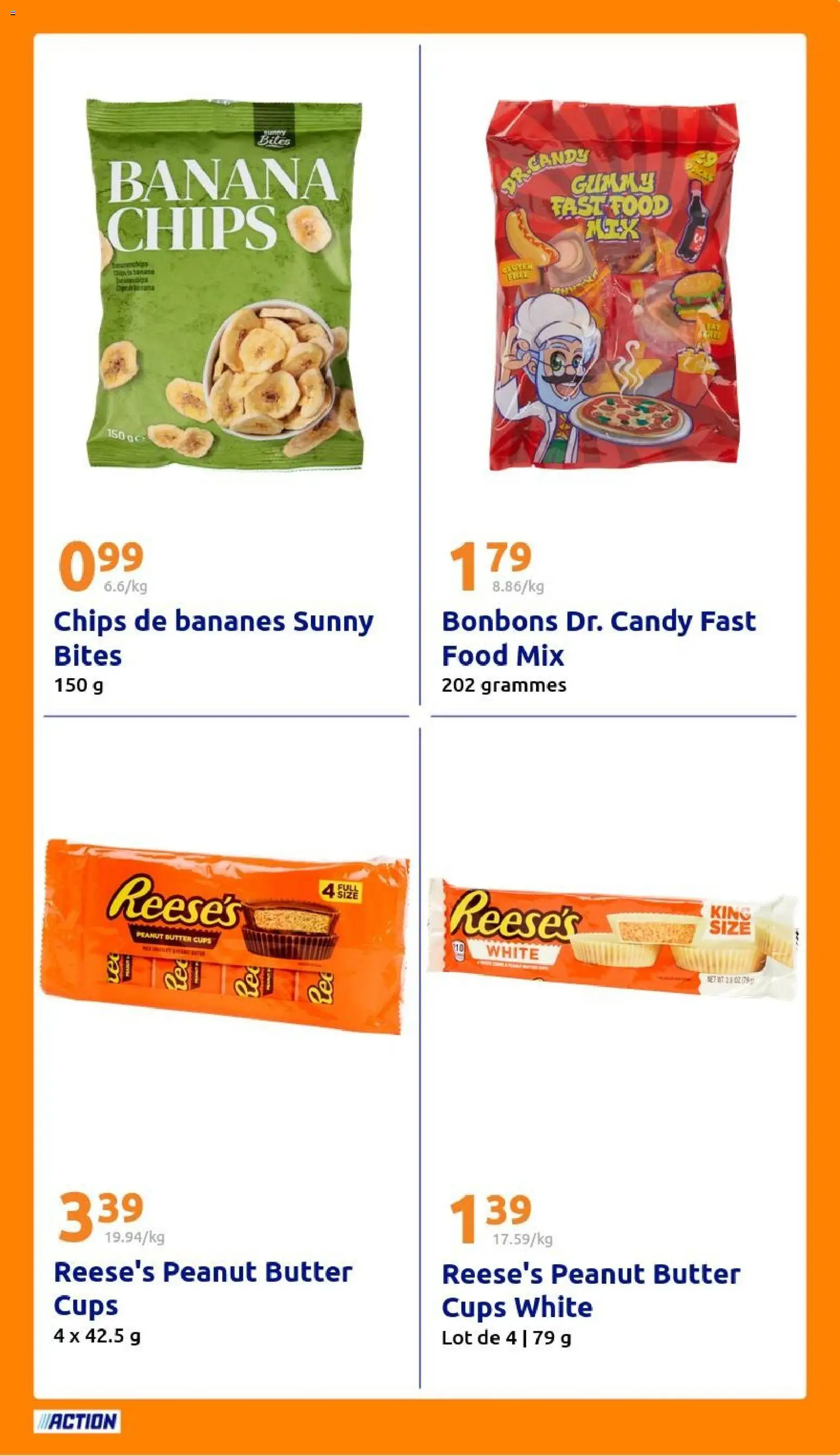 {H1} | Page: 23 | Produits: Bananes, Bonbons, Chips