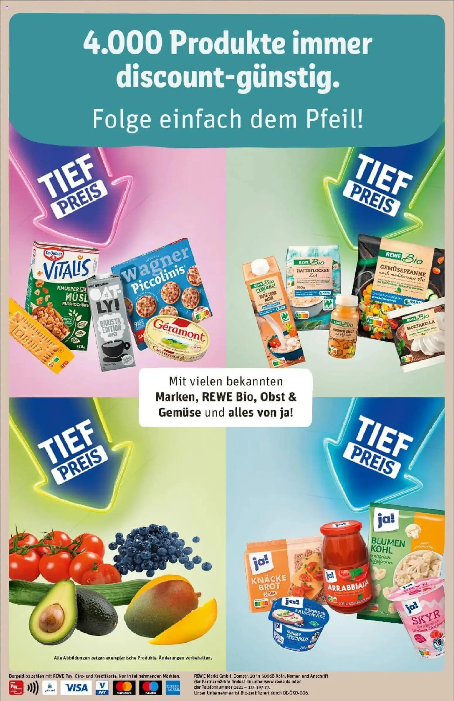 Rewe prospekt Diez	 – gültig ab 26.01.2026 | Seite: 40 | Produkte: Geramont, Blumen, Blumenkohl, Brot