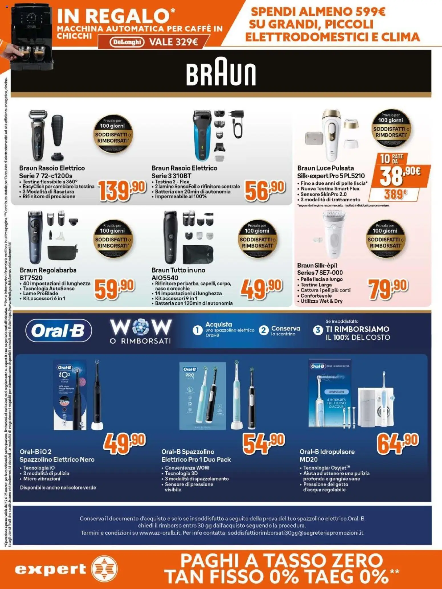 Volantino Expert del 12.03.2026 | Pagina: 16 | Prodotti: Regolabarba, Spazzolino, Rasoio elettrico, Spazzolino elettrico