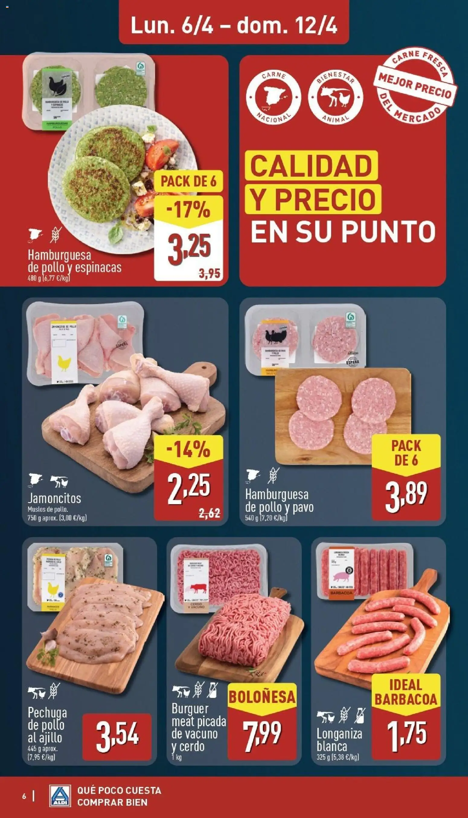Aldi folleto Baleares │ válido desde el 06.04.2026 | Página: 6 | Productos: Cerdo, Πορσελάνη, Barbacoa, Σοκολατούχο γάλα