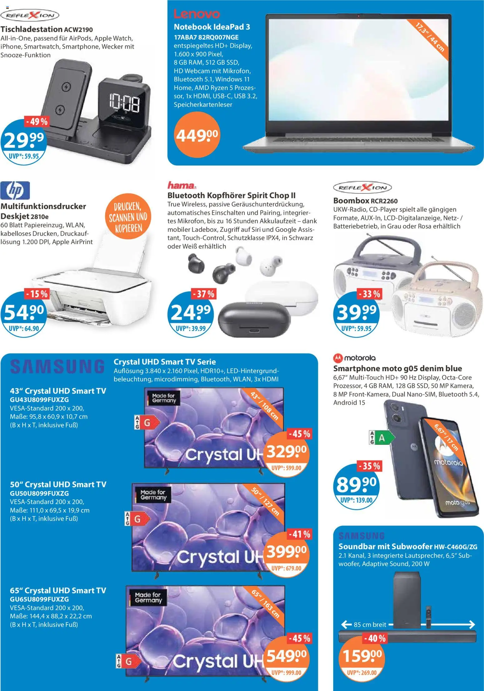 V-Markt - München – gültig ab 08.01.2026 | Seite: 19 | Produkte: Lenovo, Soundbar, TV, Kopfhörer