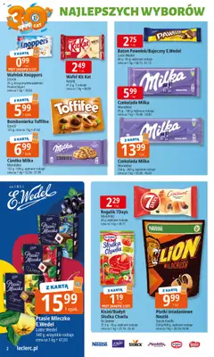E.Leclerc Gazetka od 16.09.2025 | Strona: 2 | Produkty: Karta, Czekolada milka, Baton, Płatki