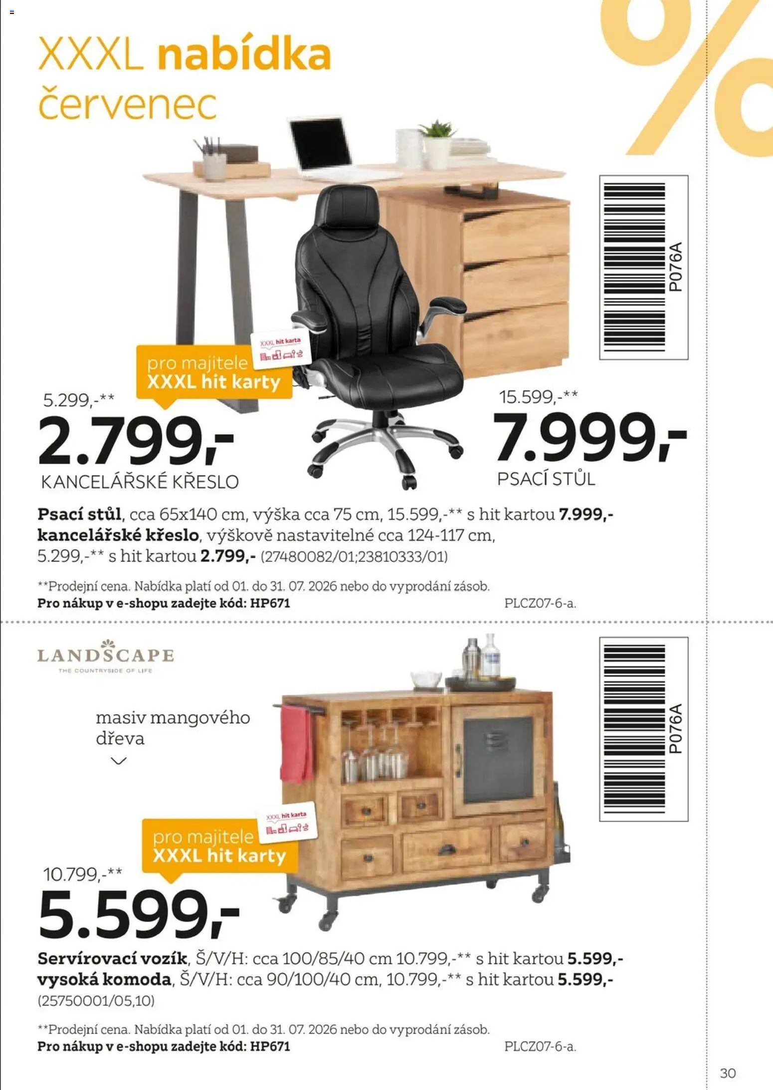 XXXLutz leták - Být věrným zákazníkem se vyplatí od 01.02.2026 | Strana: 30 | Produkty: Křeslo, Stůl, Karty, Psací stůl