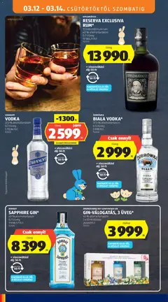 DIPLOMÁTICO RESERVA EXCLUSIVA RUM*, 12 éves prémium rum, 40% alkoholtartalom, 0,7 l/üveg - amely érvényes a következő dátumtól: 12.03.2026 | Oldal: 36