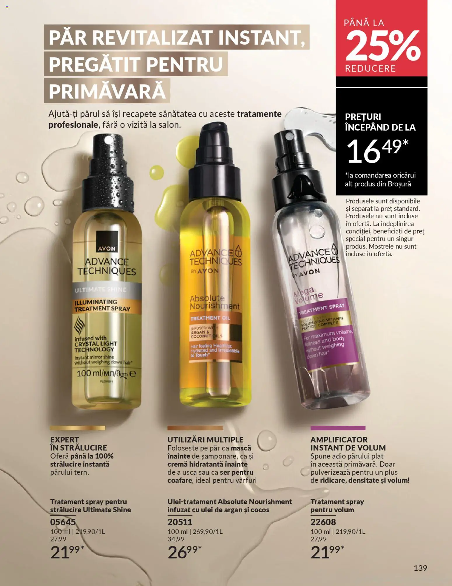 Noul catalog Avon – valabil de la 01.04.2026 | Pagină: 141 | Produse: Body, Arapsaçı, Cremă, Ulei