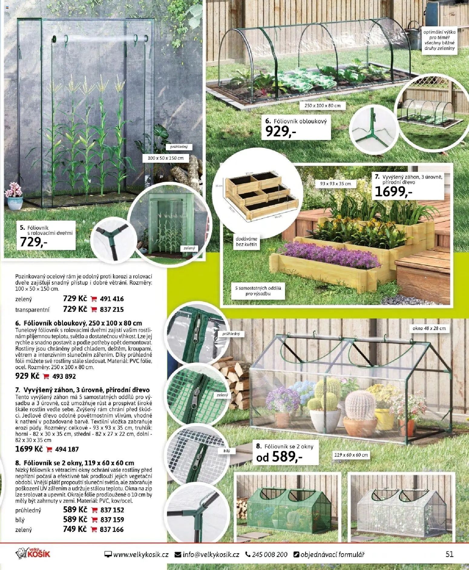 Velký Košík katalog březen 2026 od 01.03.2026 | Strana: 51 | Produkty: Truhlík, Fólie, Fóliovník, Vyvýšený záhon
