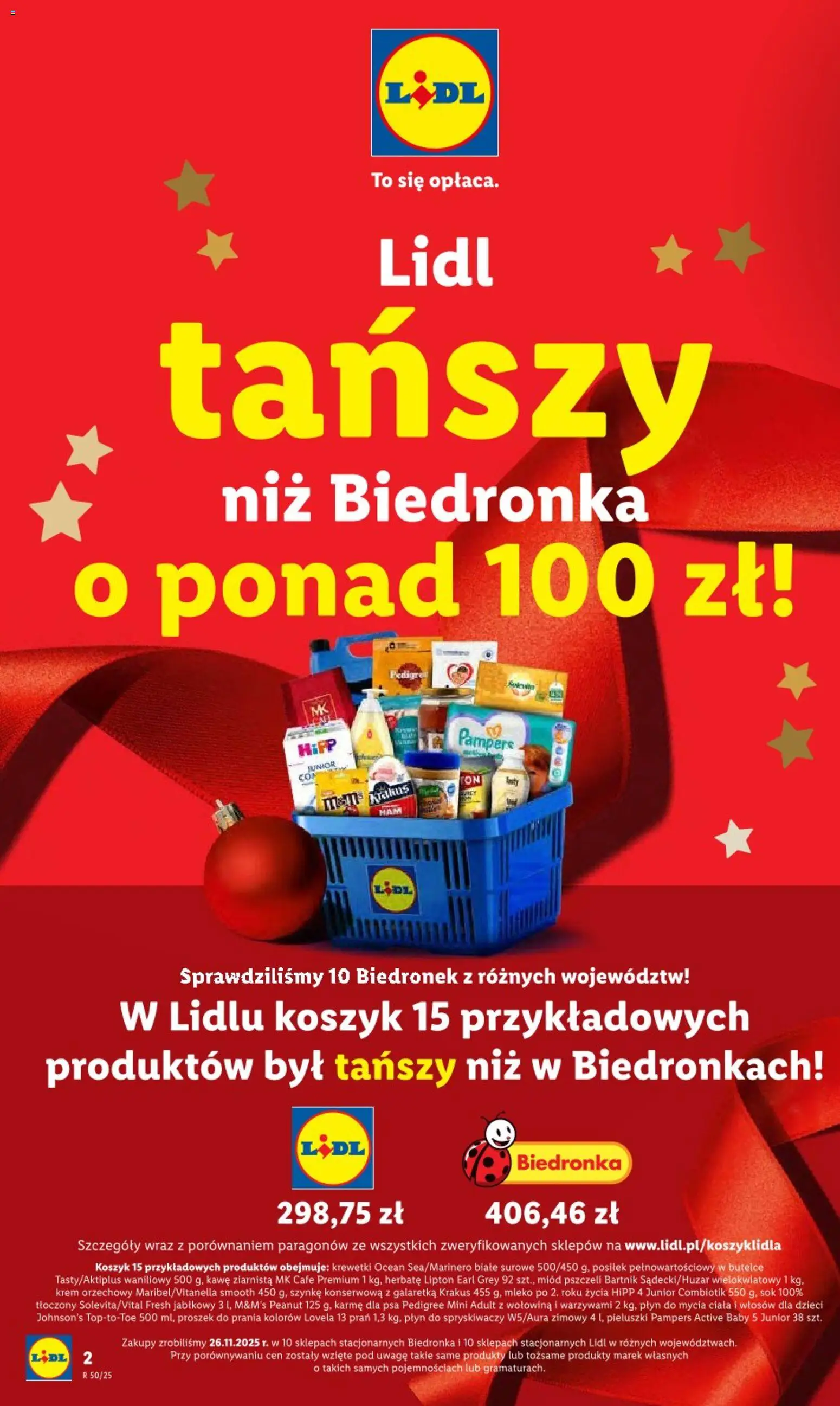 Lidl Gazetka od 11.12.2025 | Strona: 2 | Produkty: Miód, Szynka, Herbata, Detergent