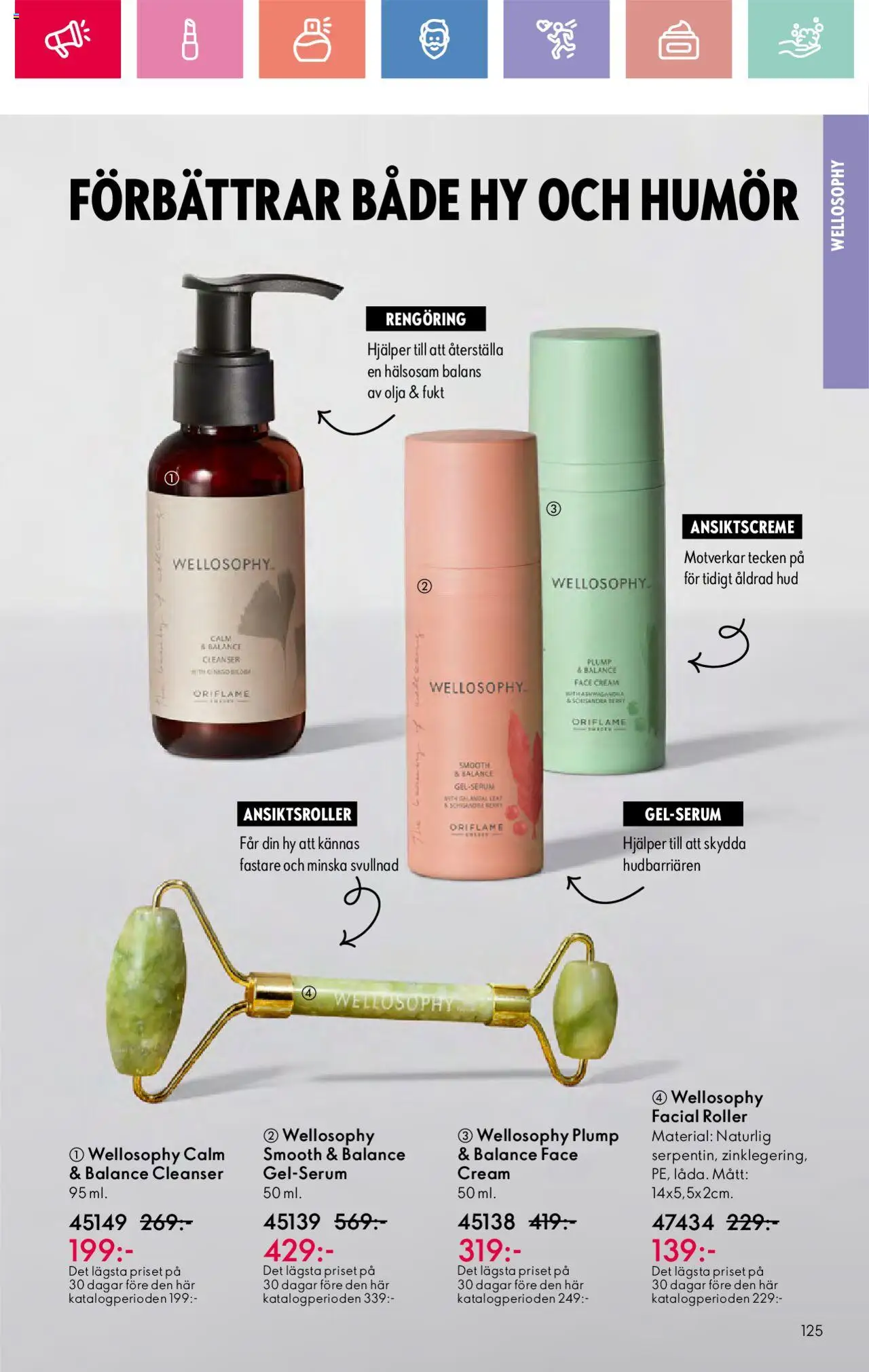 Oriflame reklamblad aktuell från 03.08.2025 | Sida: 125 | Produkter: Olja, Serum, Ansiktsroller, Roller