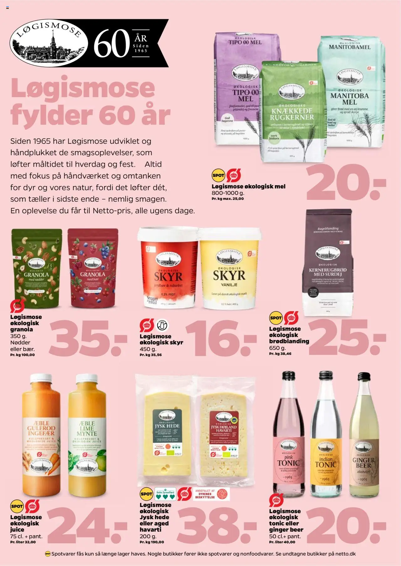 Netto Tilbudsavis gyldig fra 16.08.2025 | Side: 10 | Produkter: Brød, Juice, Skyr, Mel