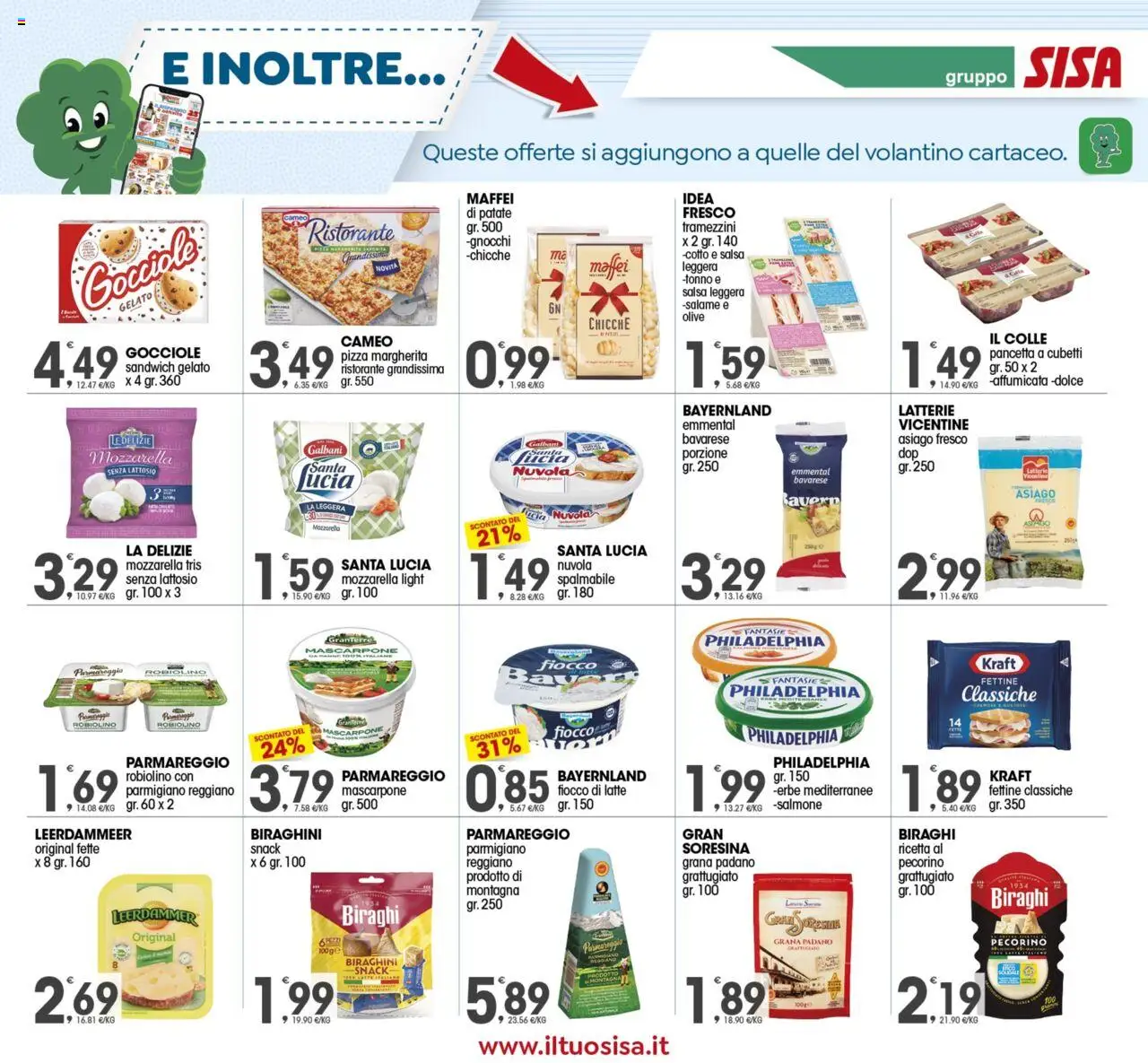 Volantino SISA del 21.08.2025 | Pagina: 11 | Prodotti: Pizza, Pancetta, Patate, Grana Padano