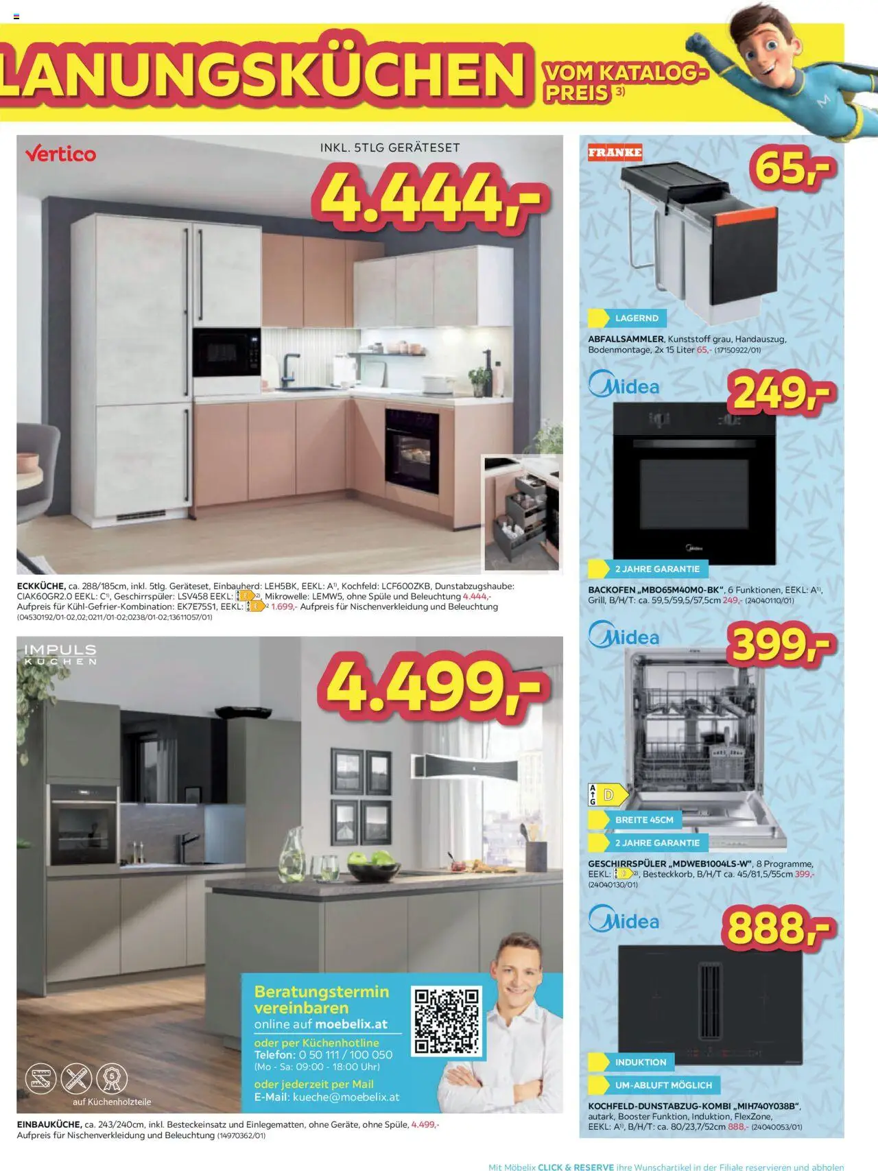 Möbelix Angebote gültig ab 28.07.2025 | Seite: 5 | Produkte: Uhr, Kochfeld, Mikrowelle, Geschirrspüler
