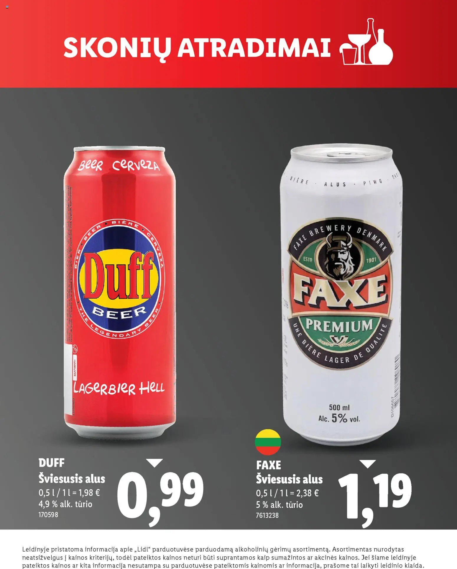 LIDL akcijos nuo 19.04.2026 | Puslapis: 3 | Prekių: Alus