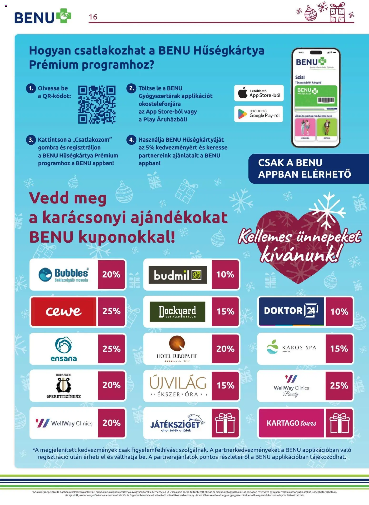 BENU Gyógyszertárak akciós ujság - amely érvényes a következő dátumtól: 01.12.2025 | Oldal: 16