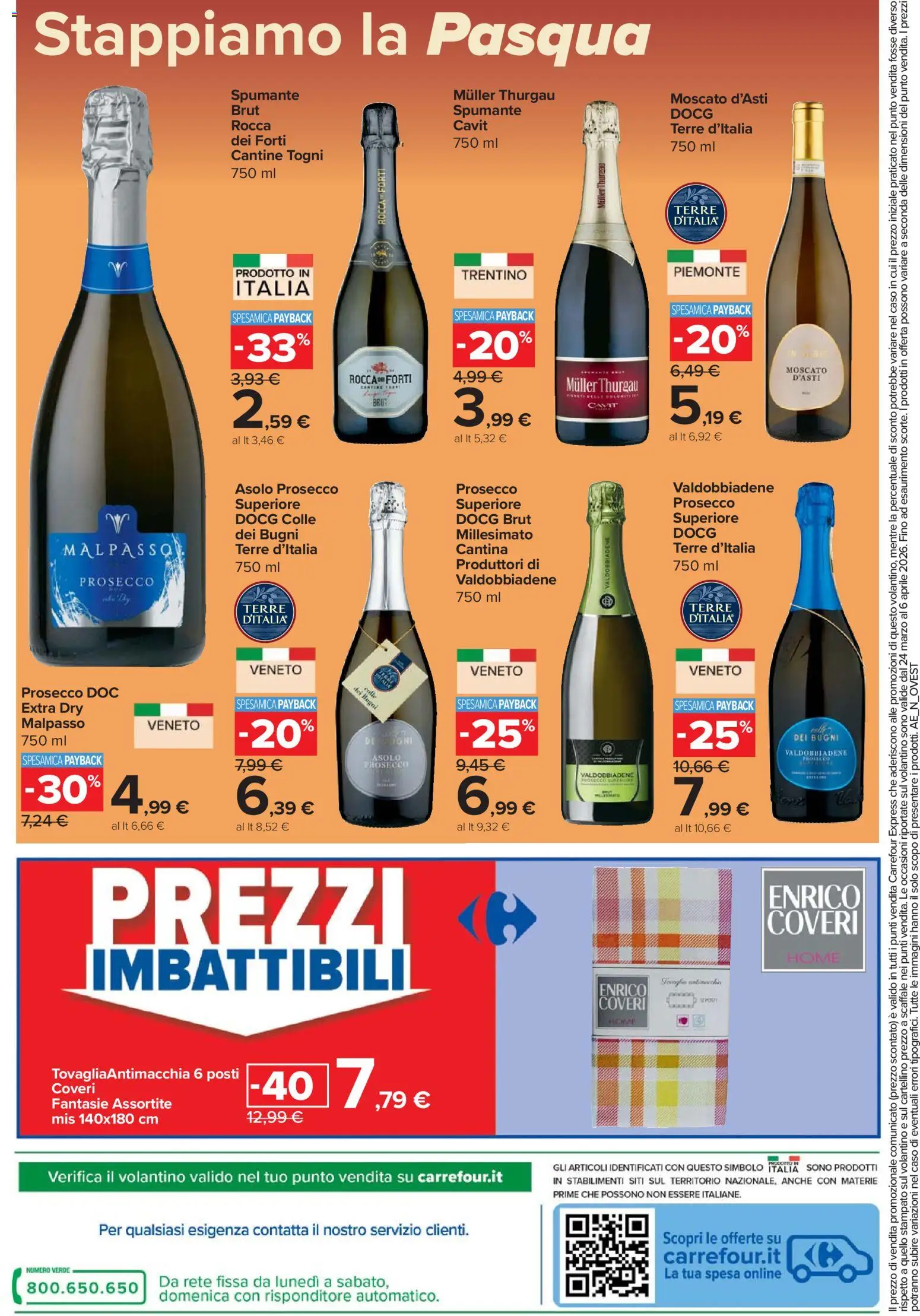 Volantino Carrefour del 24.03.2026 | Pagina: 22 | Prodotti: Prosecco, Spumante, Scaffale