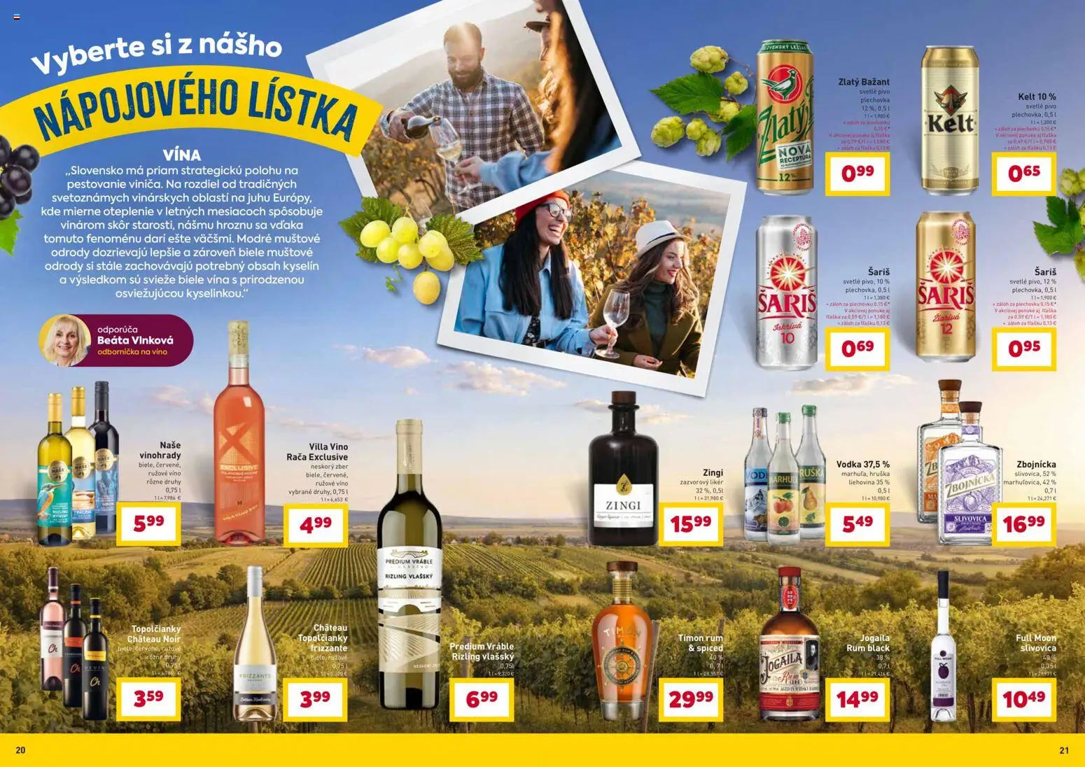 Nové Billa akcie – leták je platný od 25.02.2026 | Strana: 11 | Produkty: Zlatý Bažant, Šariš, Slivovica, Vodka
