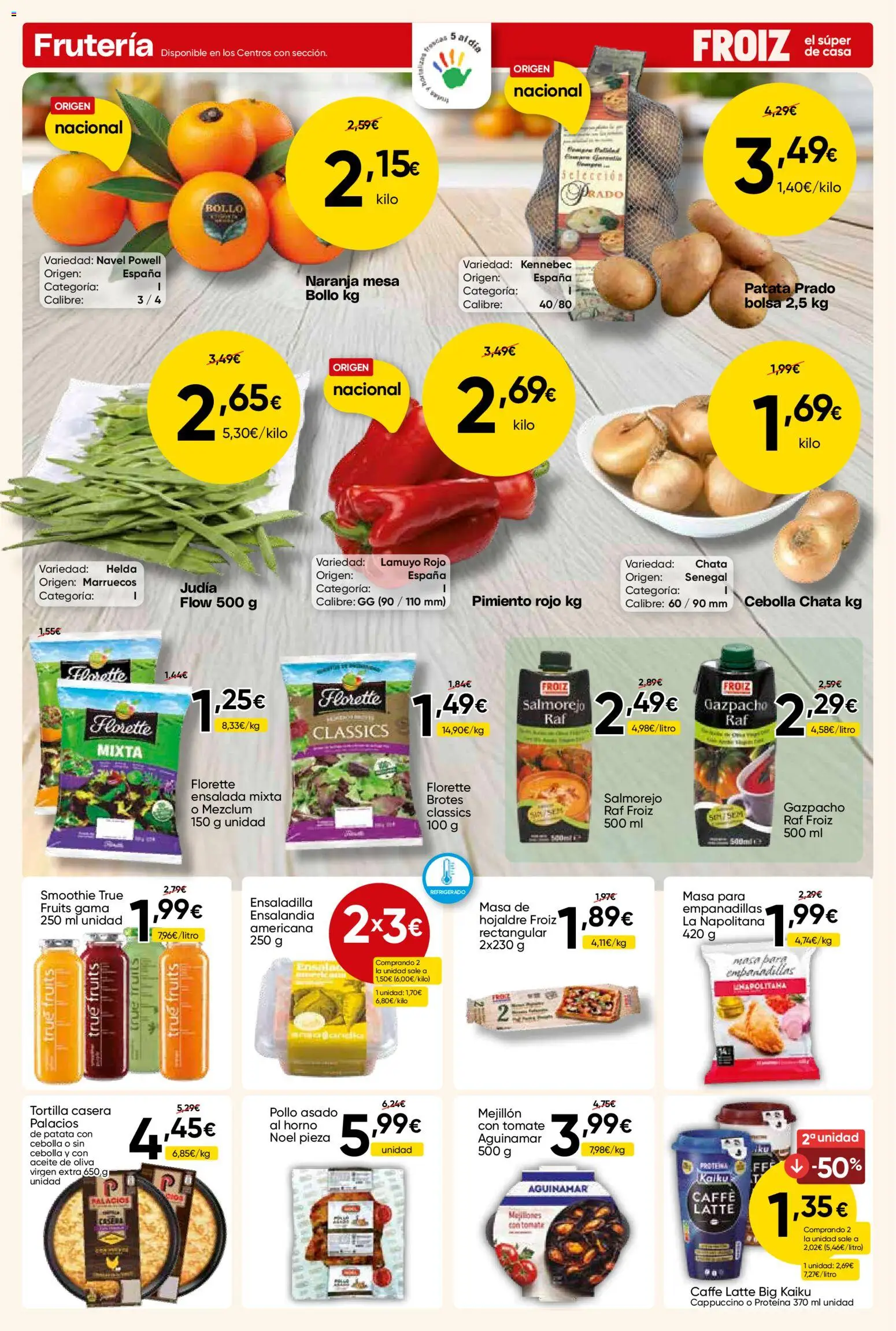 Froiz folleto │ válido desde el 28.04.2026 | Página: 2 | Productos: Ensaladilla, Aceite, Aceite de oliva virgen extra, Horno