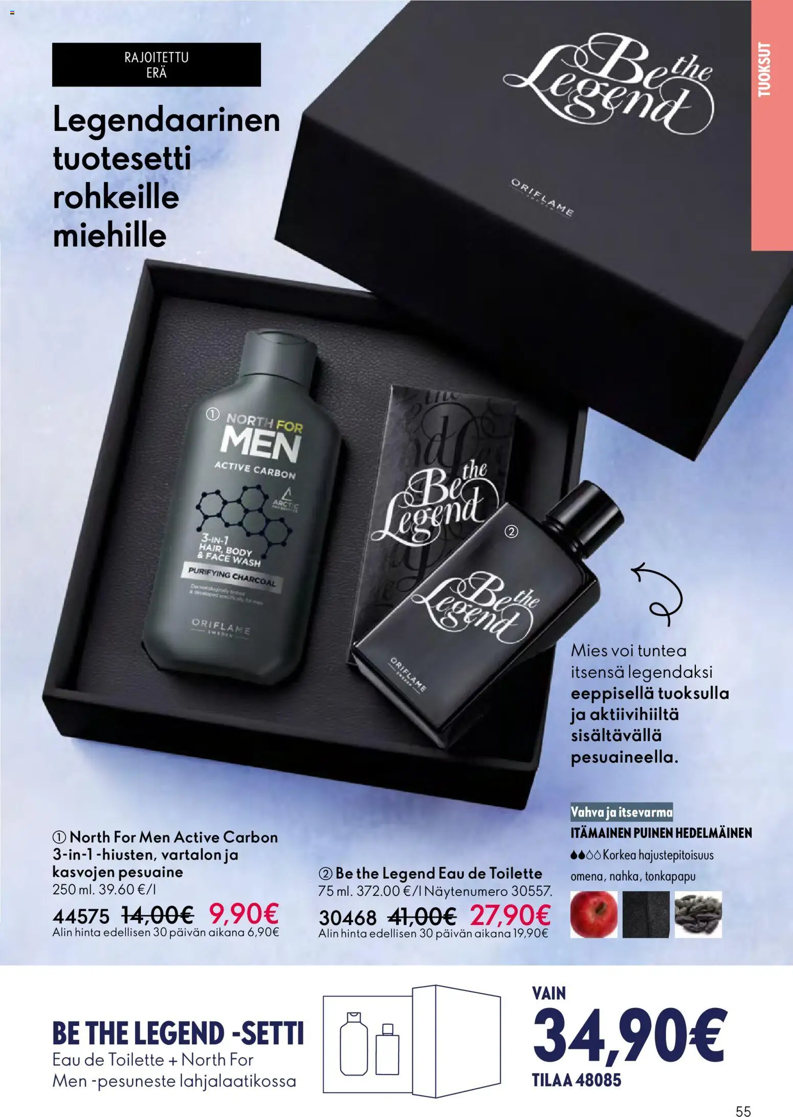 Oriflame - Esite 17 – voimassa 10.12.2025 alkaen | Sivu: 55 | Tuotteet: Eau de toilette, Pesuaine, Voi, Pesuneste