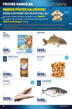 Metro Élelmiszer és Szezonális katalógus 2026/04 - amely érvényes a következő dátumtól: 07.04.2026 | Oldal: 22