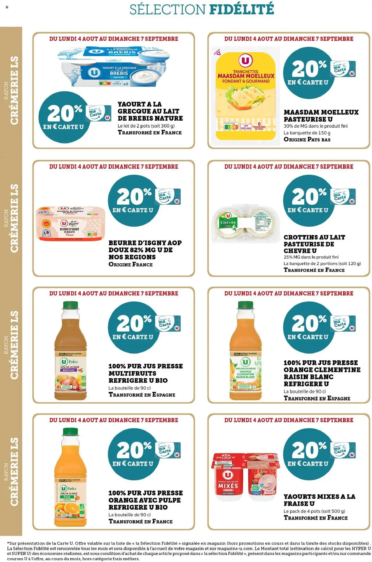  | Page: 6 | Produits: Clémentine, Fraise, Orange, Yaourt