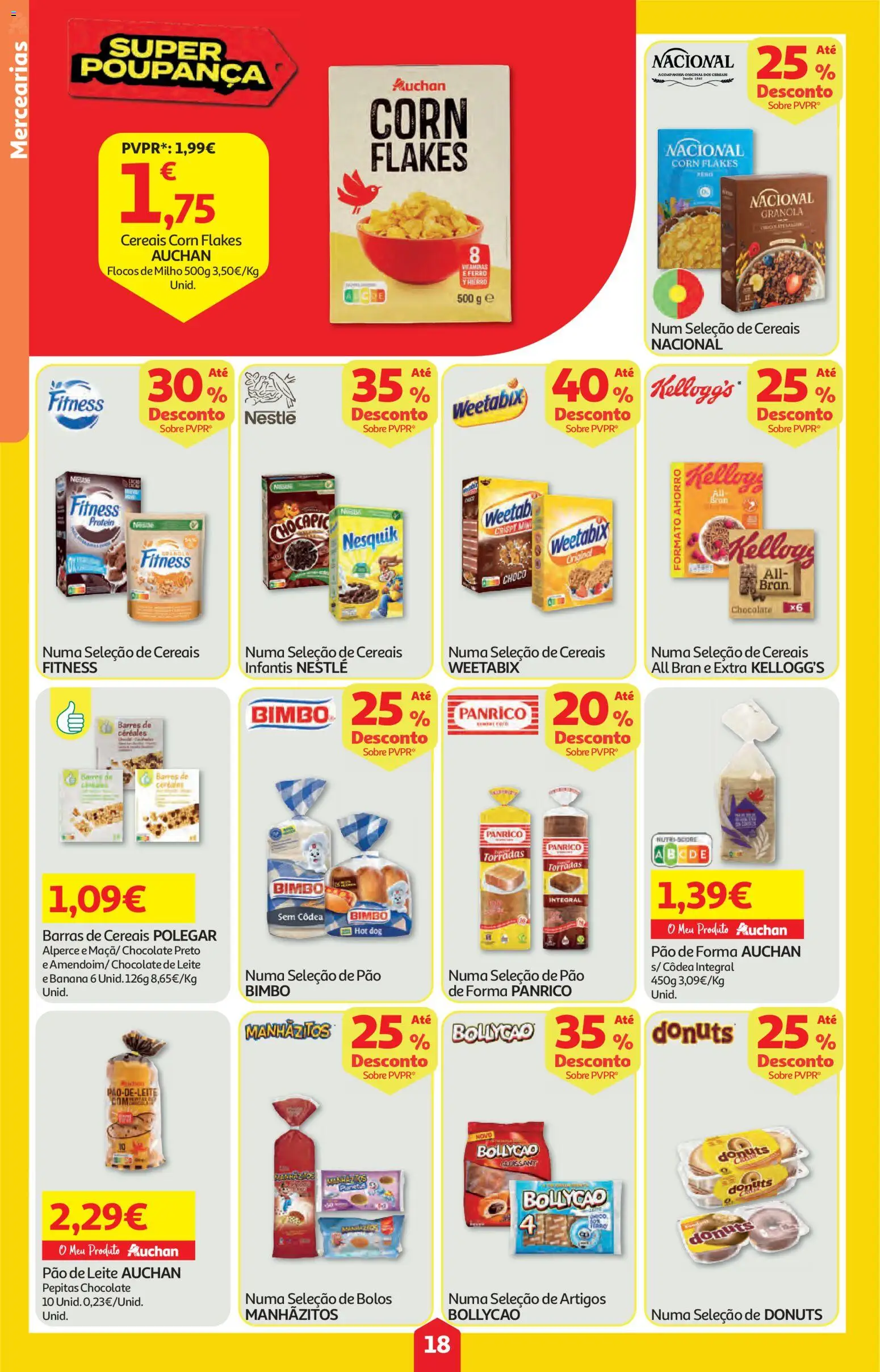 Auchan folheto │ válido de 05.02.2026 | Página: 18 | Produtos: Ferro, Manhãzitos, Pão, Milho