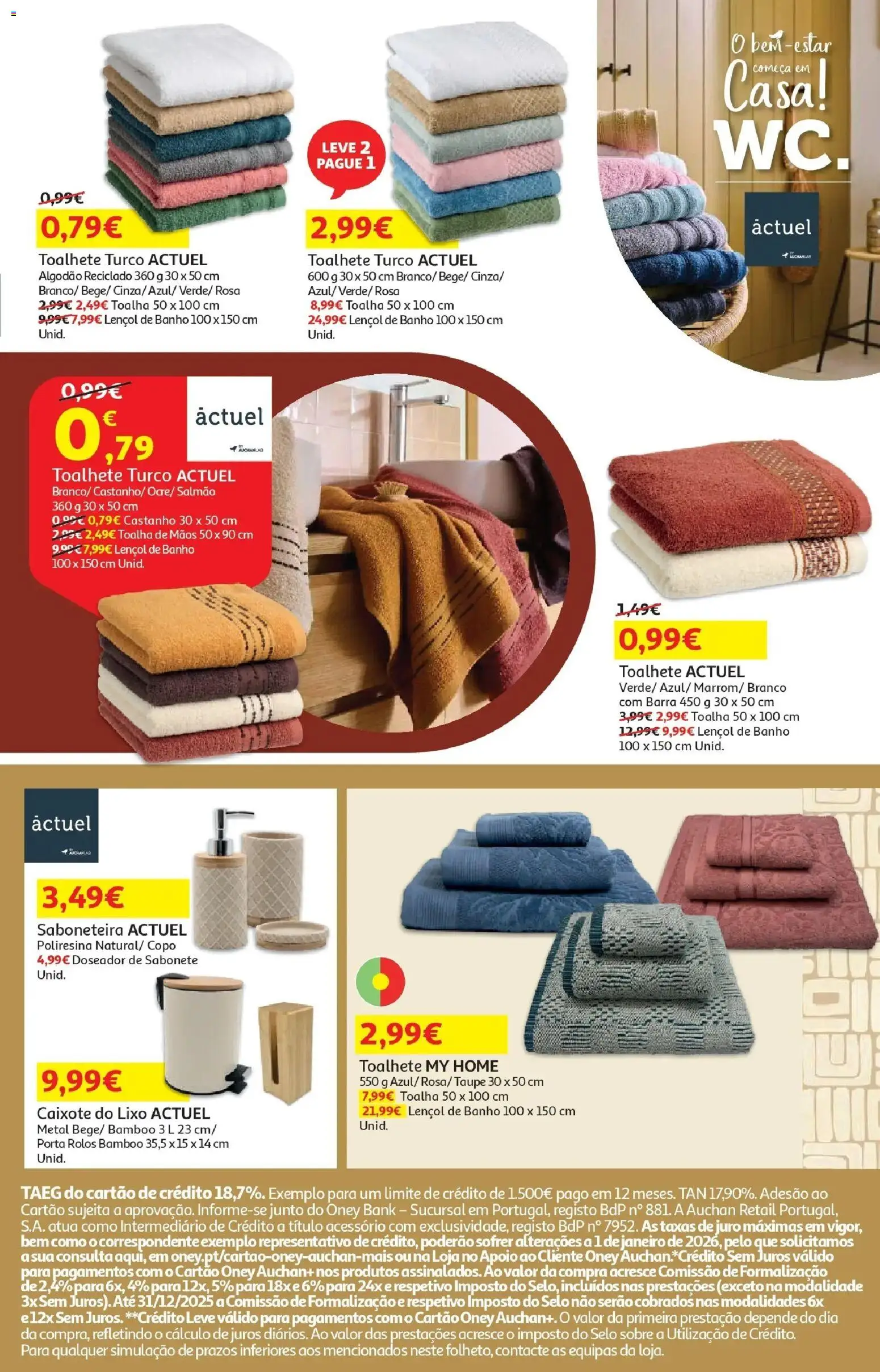 Auchan - O bem-estar começa em casa! │ válido de 26.12.2025 | Página: 11 | Produtos: Porta, Algodão, Sabonete, Banho