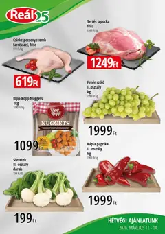 Reál Bevásárló hétvége - Pest megye - amely érvényes a következő dátumtól: 11.03.2026