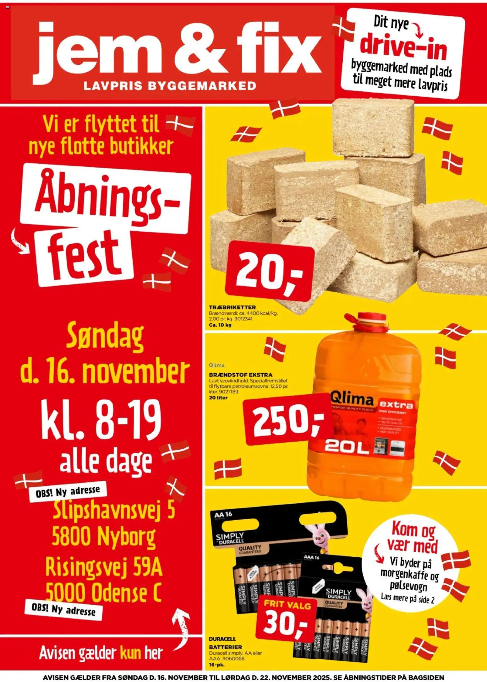 Jem & fix tilbudsavis – gyldig fra 16.11.2025 | Side: 1 | Produkter: Batterier