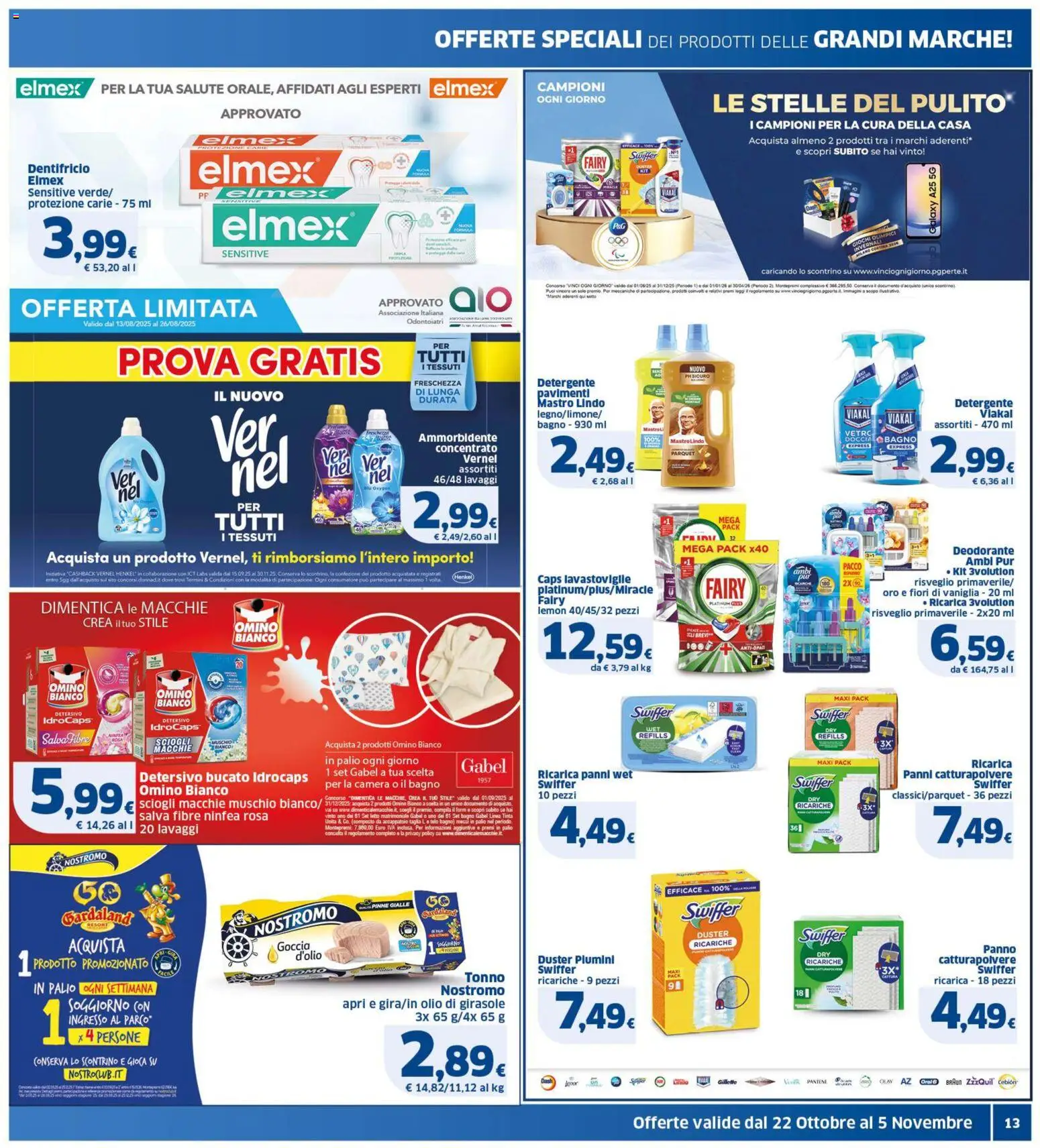 Volantino SIGMA del 22.10.2025 | Pagina: 13 | Prodotti: Deodorante, Detergente, Accappatoio, Lavastoviglie
