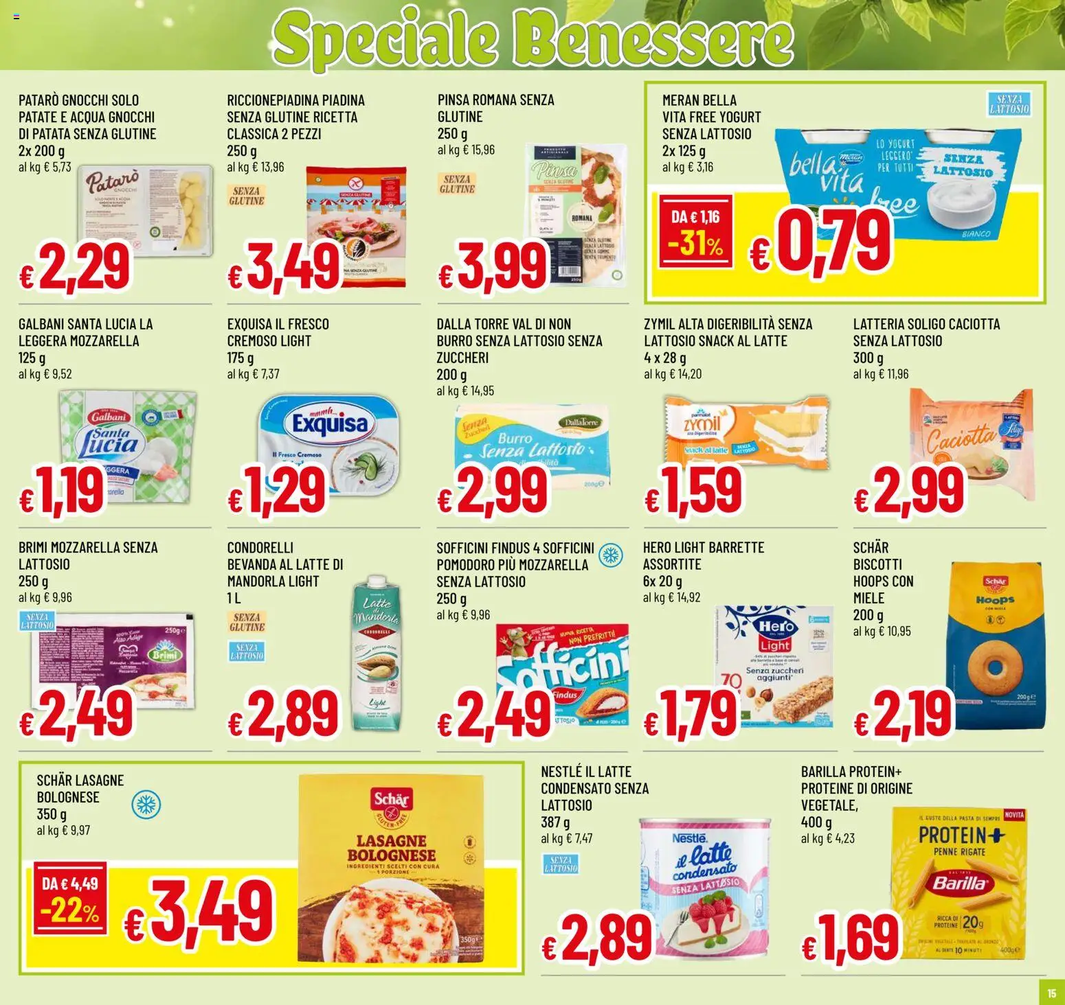 Volantino Galassia del 19.02.2026 | Pagina: 15 | Prodotti: Pomodoro, Piadina, Gnocchi, Penne