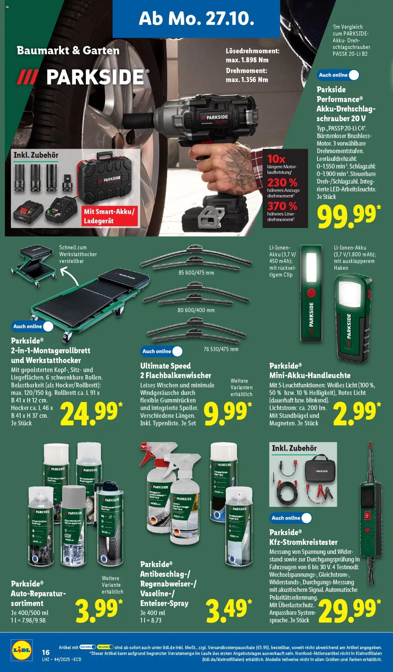Lidl - Prospekt – gültig ab 27.10.2025 | Seite: 6 | Produkte: Hocker, Ladegerät