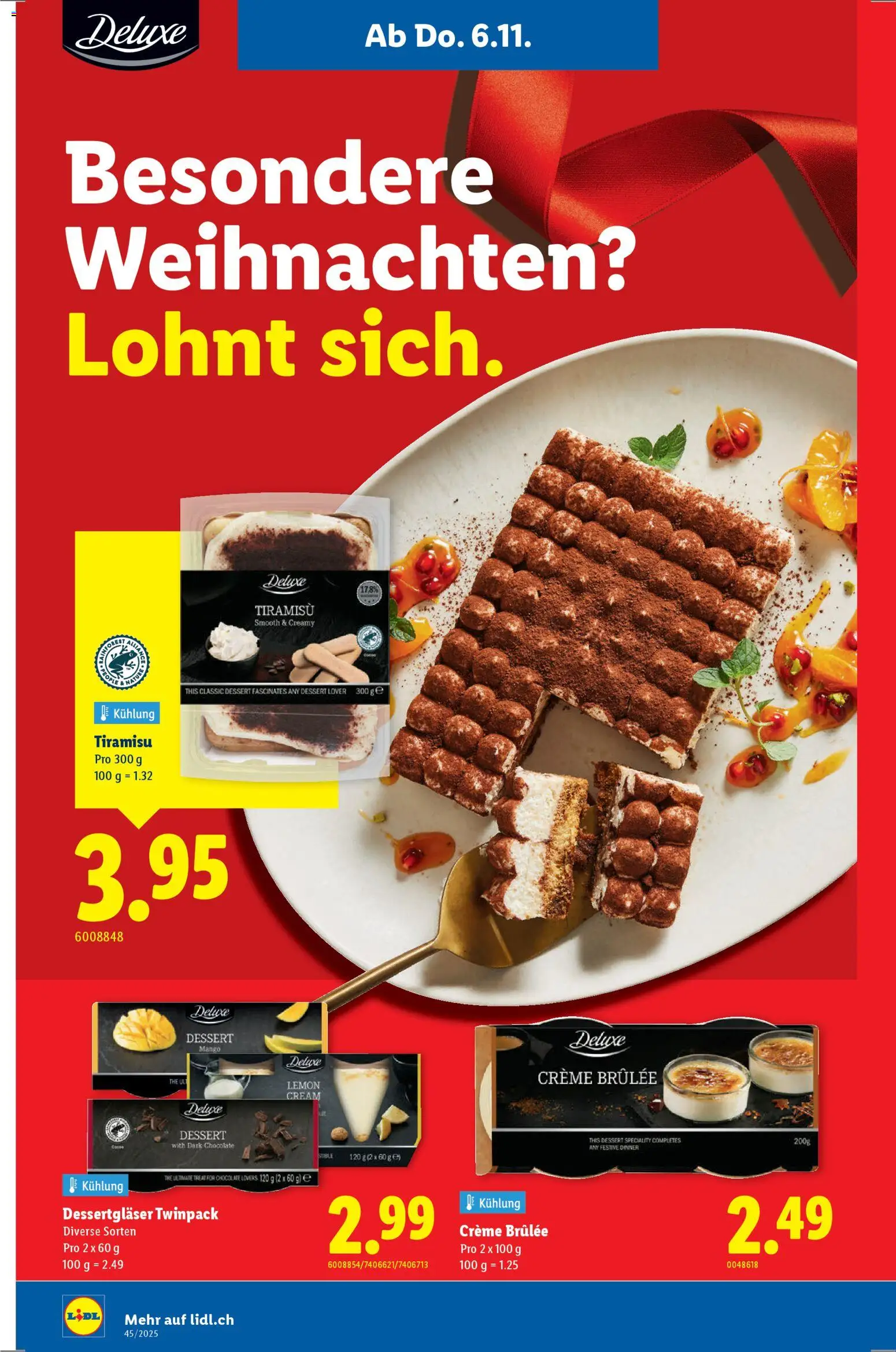 Lidl Aktionen – gültig ab 06.11.2025 | Seite: 14 | Produkte: Creme Brulee, Mango, Creme
