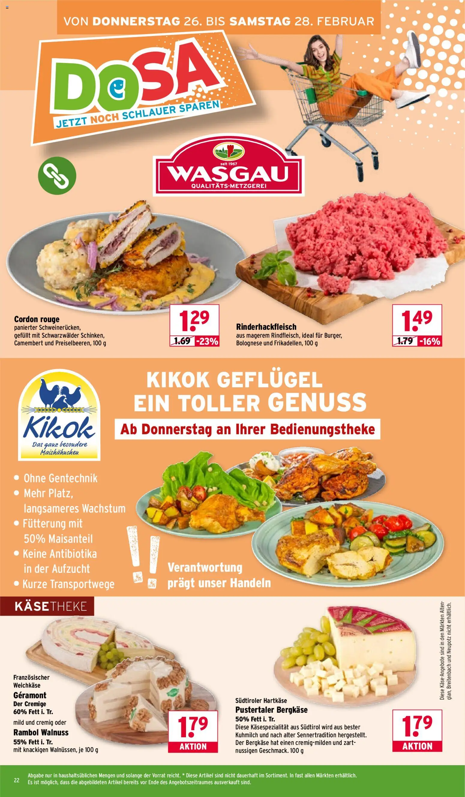 Wasgau Prospekt 	 – gültig ab 23.02.2026 | Seite: 22 | Produkte: Geramont, Rouge