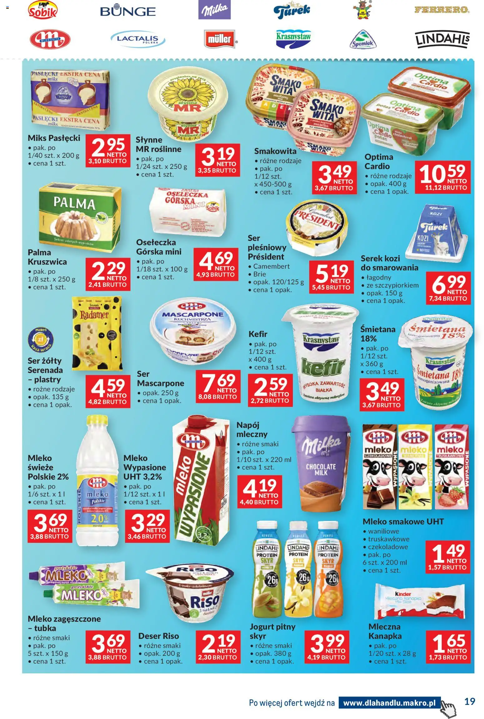 Makro Gazetka - Dystrybucja do sklepów od 25.11.2025 | Strona: 19 | Produkty: Mikrofon, Mascarpone, Ser, Skyr