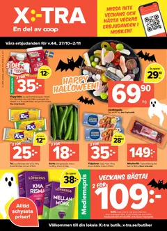 Coop X:-TRA - erbjudanden - Förhandsvisning av reklamblad från butik Coop X:-TRA aktuell från 27.10.2025