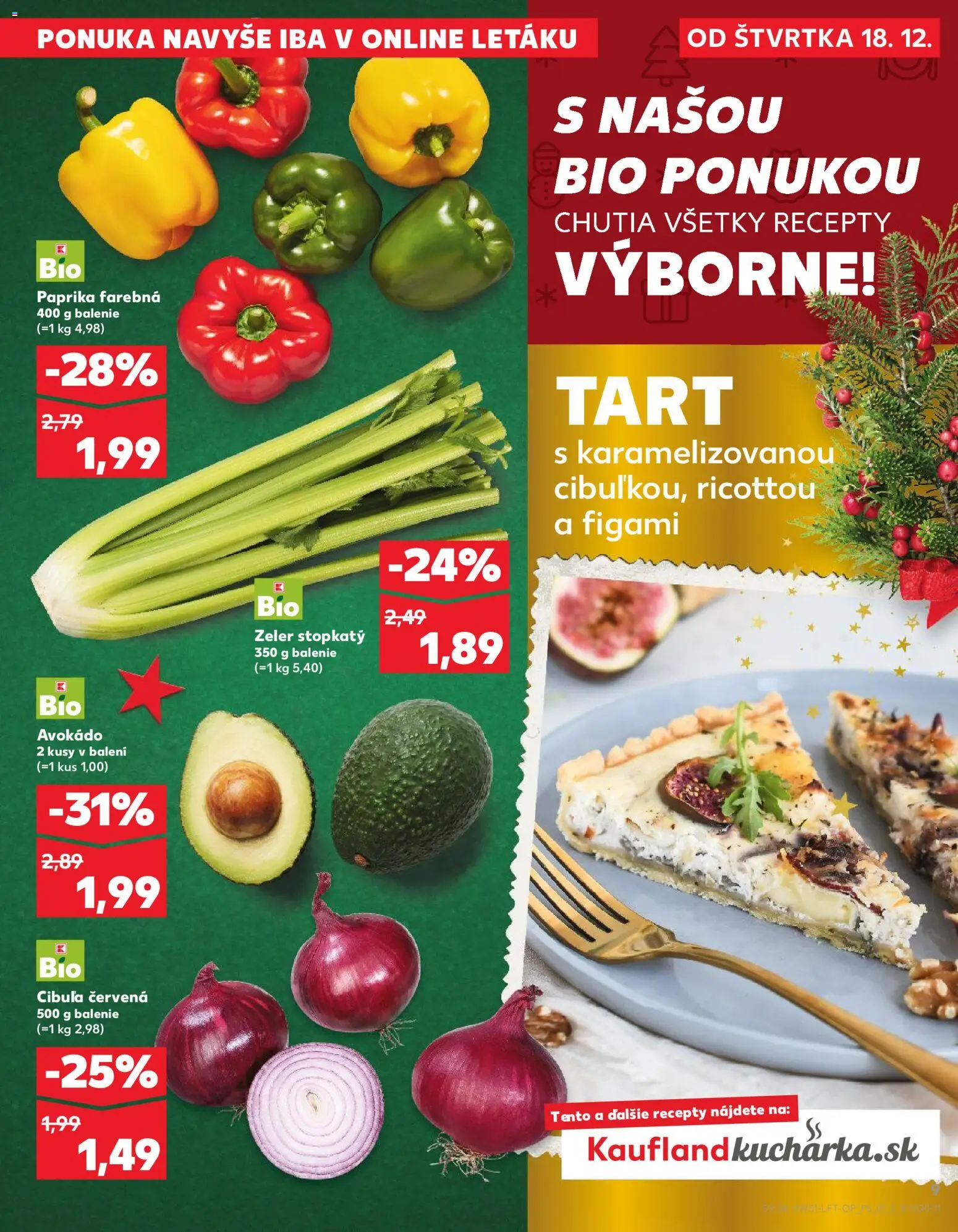 Kaufland SK akciós ujság - amely érvényes a következő dátumtól: 18.12.2025 | Oldal: 9 | Termékek: Avokádó