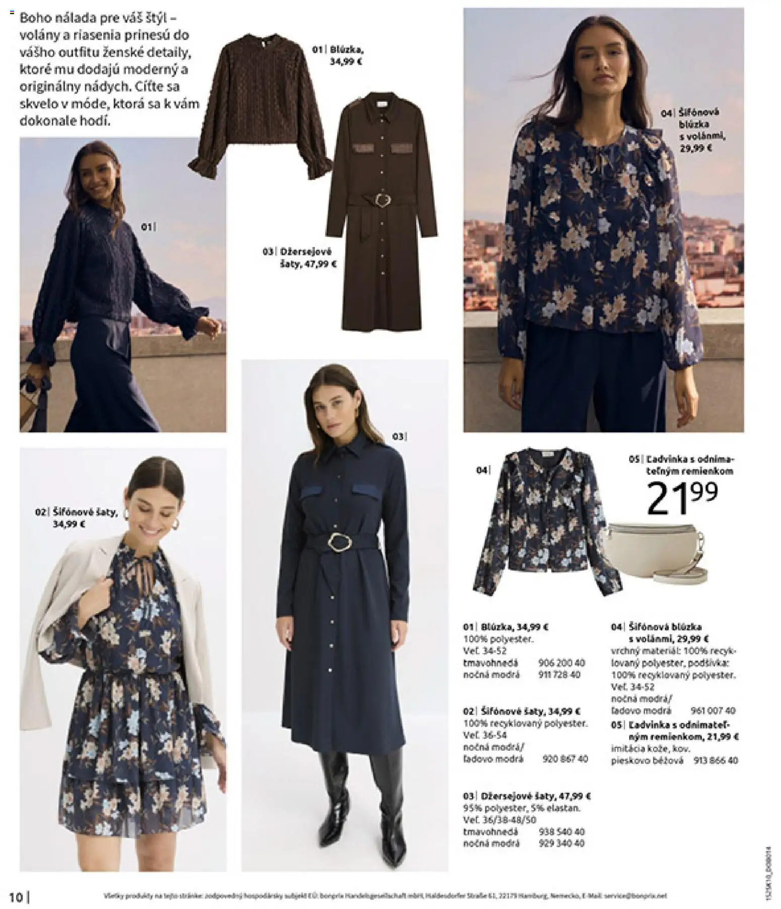 Nové Bonprix akcie – leták je platný od 01.11.2025 | Strana: 12 | Produkty: Blúzka