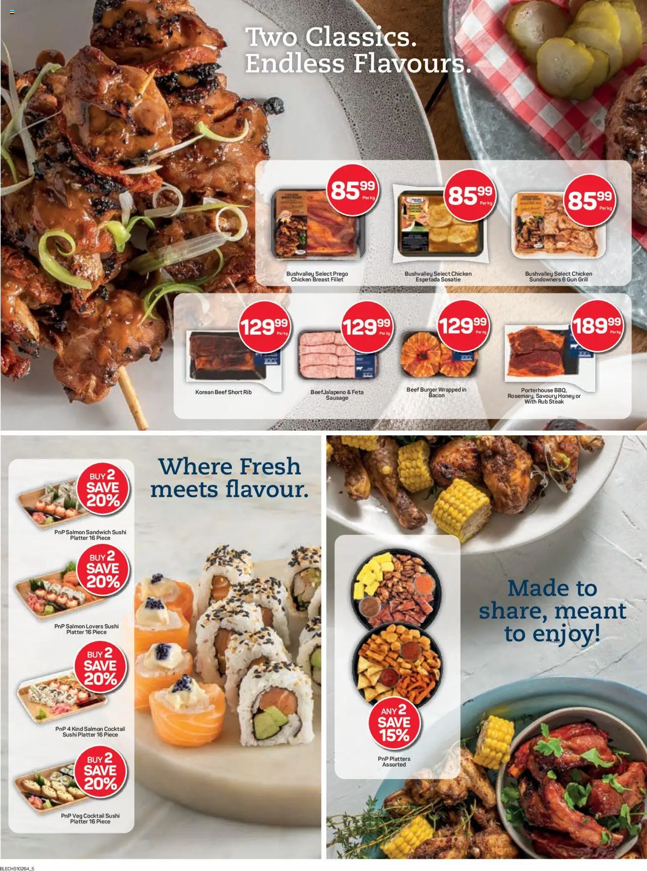 New Pick n Pay catalogue – valid from 06.10.2025 | Page: 5 | Products: Platter, Grill, Chicken, Beef
