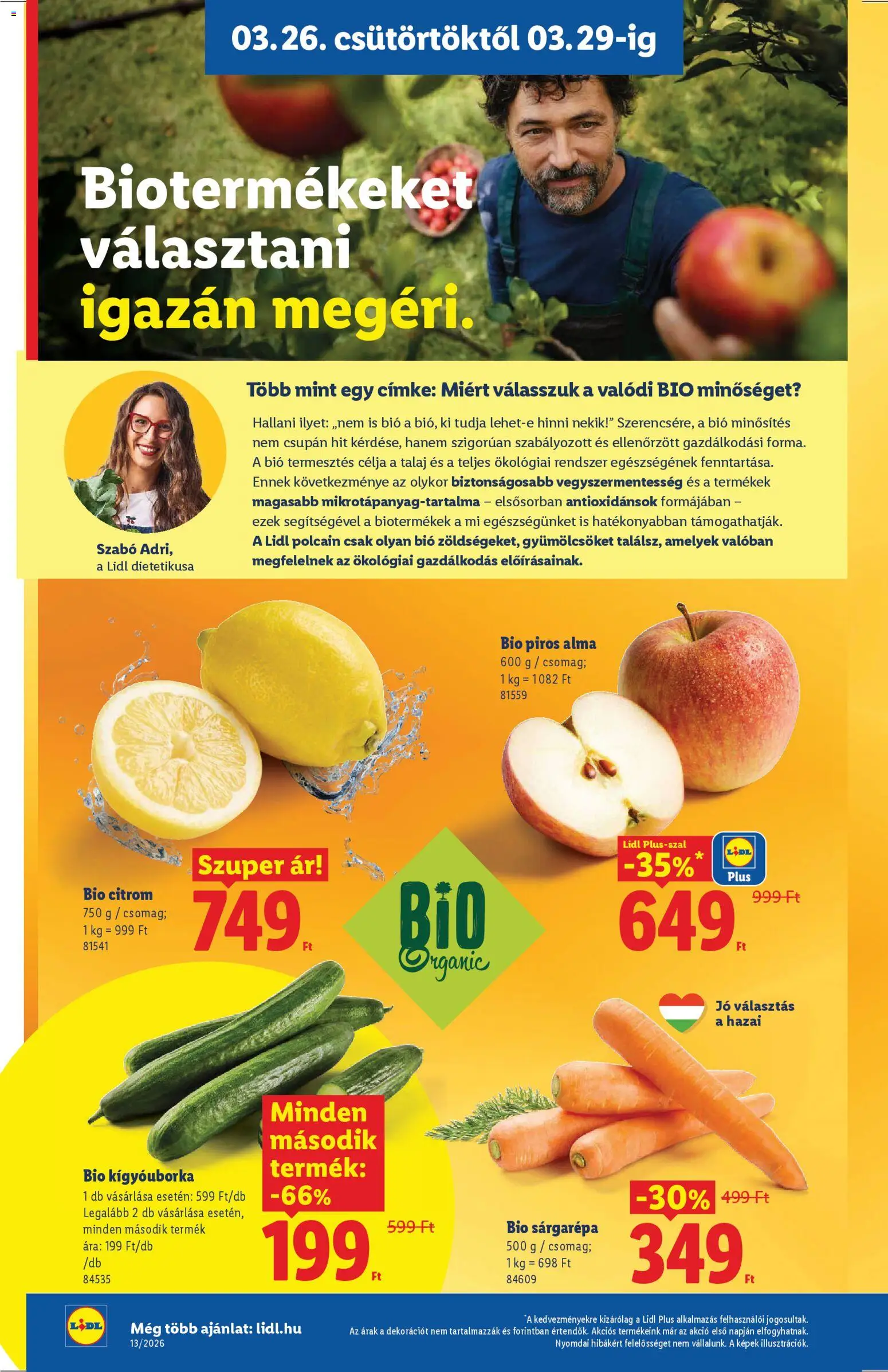 Lidl akciós ujság - amely érvényes a következő dátumtól: 26.03.2026 | Oldal: 4