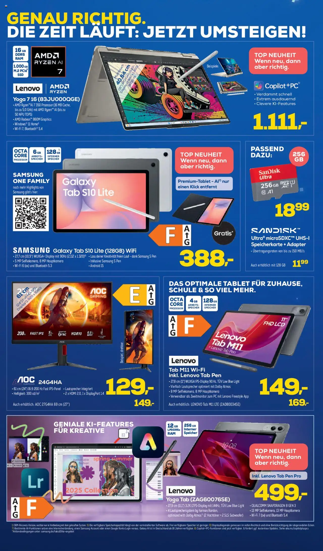 Euronics  Aktueller Prospekt – gültig ab 24.09.2025 | Seite: 2 | Produkte: Lenovo, Top, Speicherkarte, PC