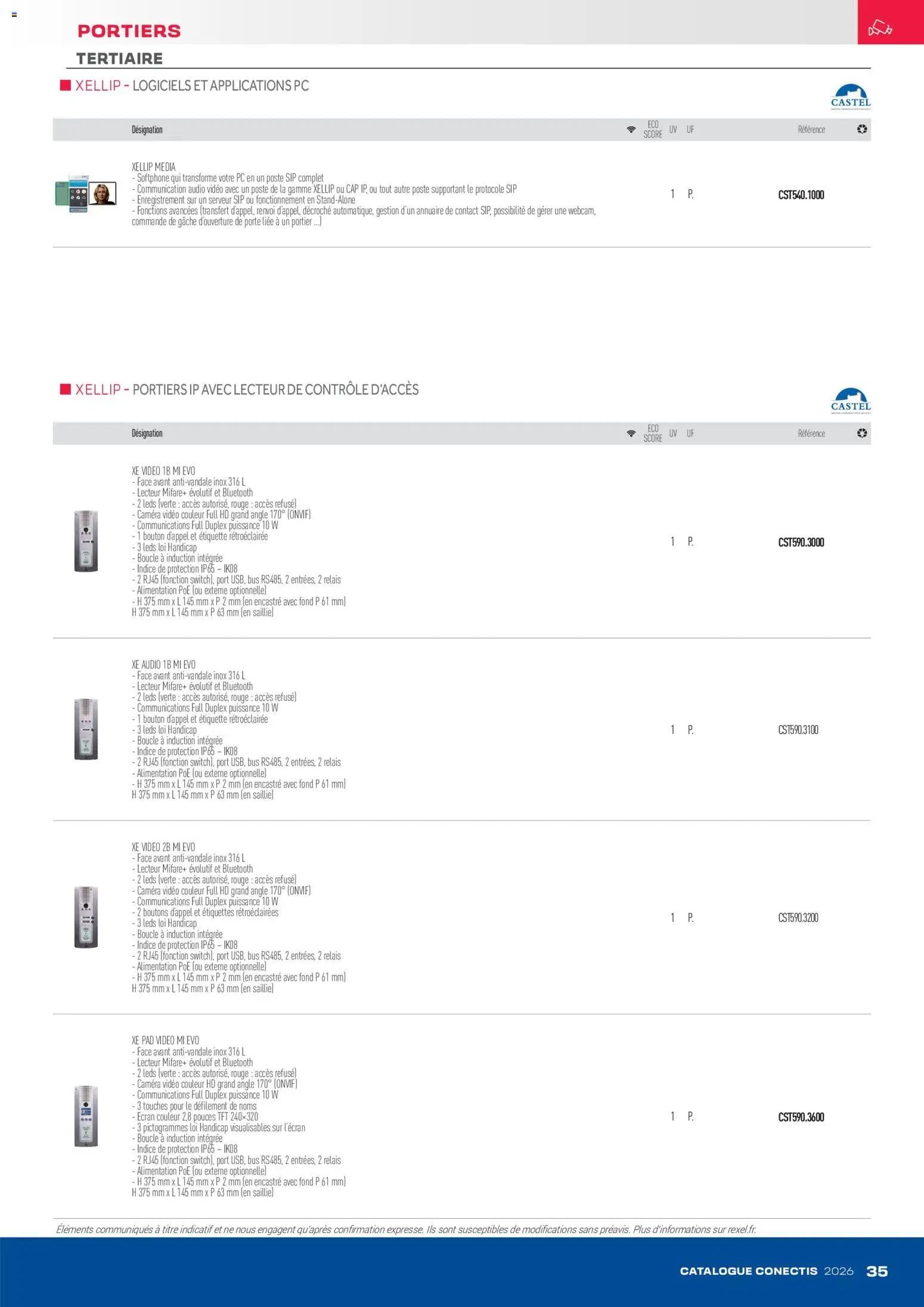 {H1} | Page: 35 | Produits: Vidéo, Audio, Caméra vidéo, Portier