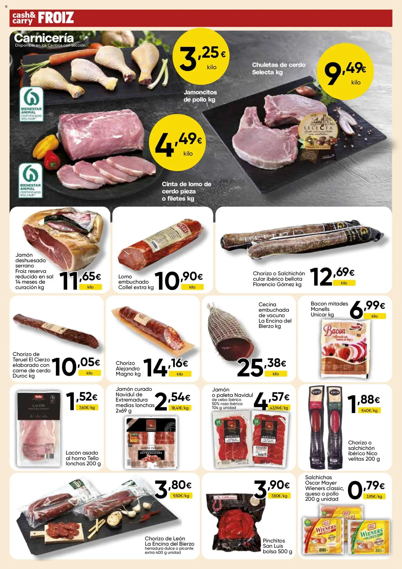Froiz - Folleto Cash │ válido desde el 03.03.2026 | Página: 10 | Productos: Medias, Cerdo, Bolsa, Horno