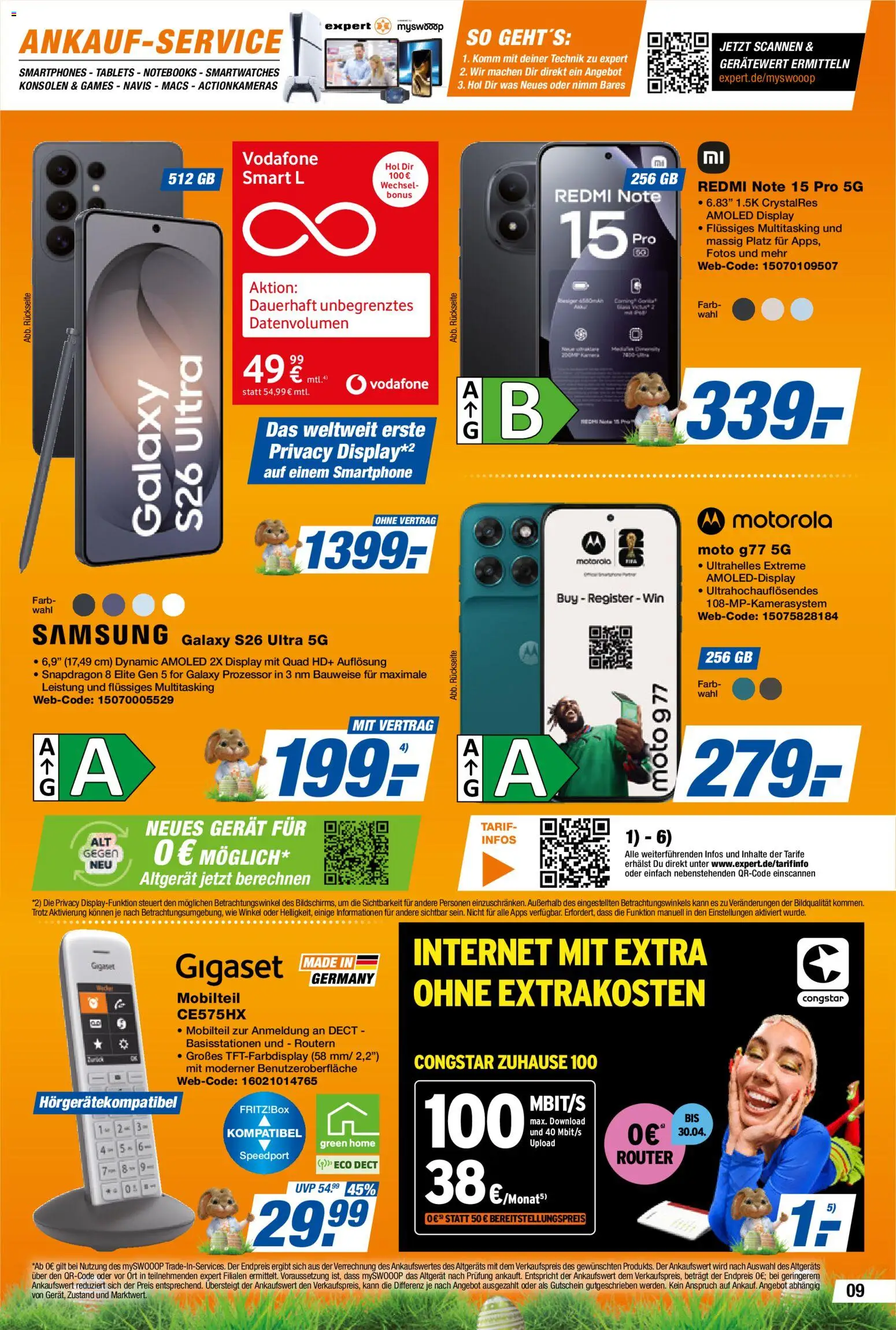 Expert Prospekt 	 – gültig ab 03.04.2026 | Seite: 9 | Produkte: Samsung, Smartphones, Smartphone