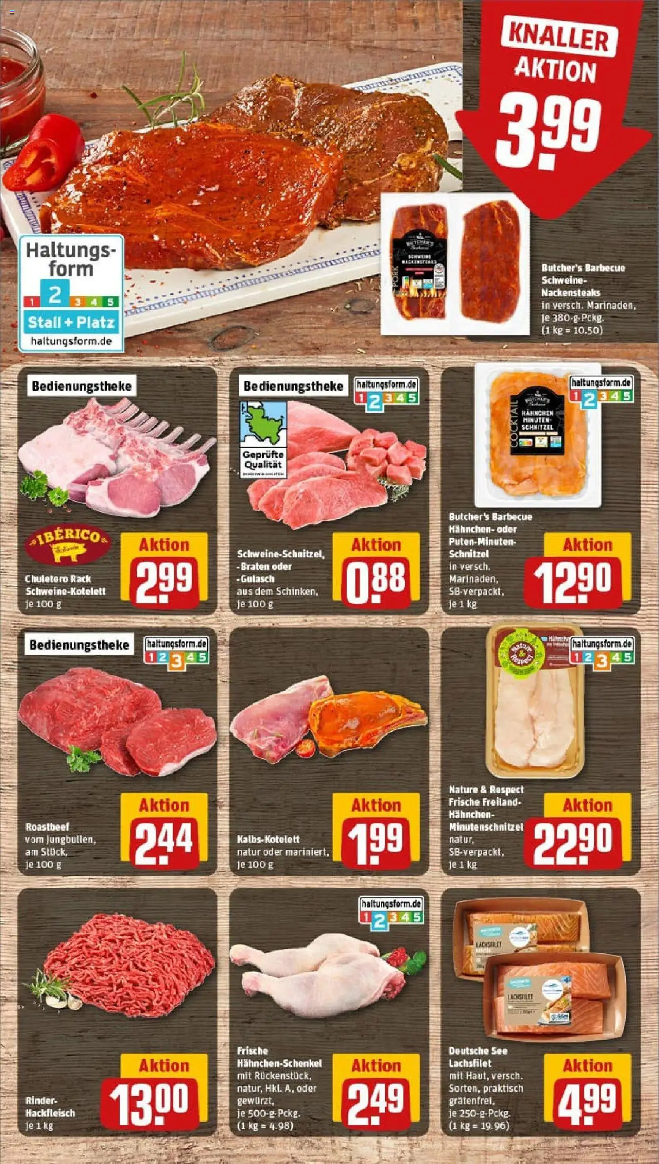 Rewe prospekt Ratekau	 - gültig ab dem 27.07.2025 | Seite: 12 | Produkte: Nackensteaks, Hahnchenschenkel, Roastbeef, Gulasch