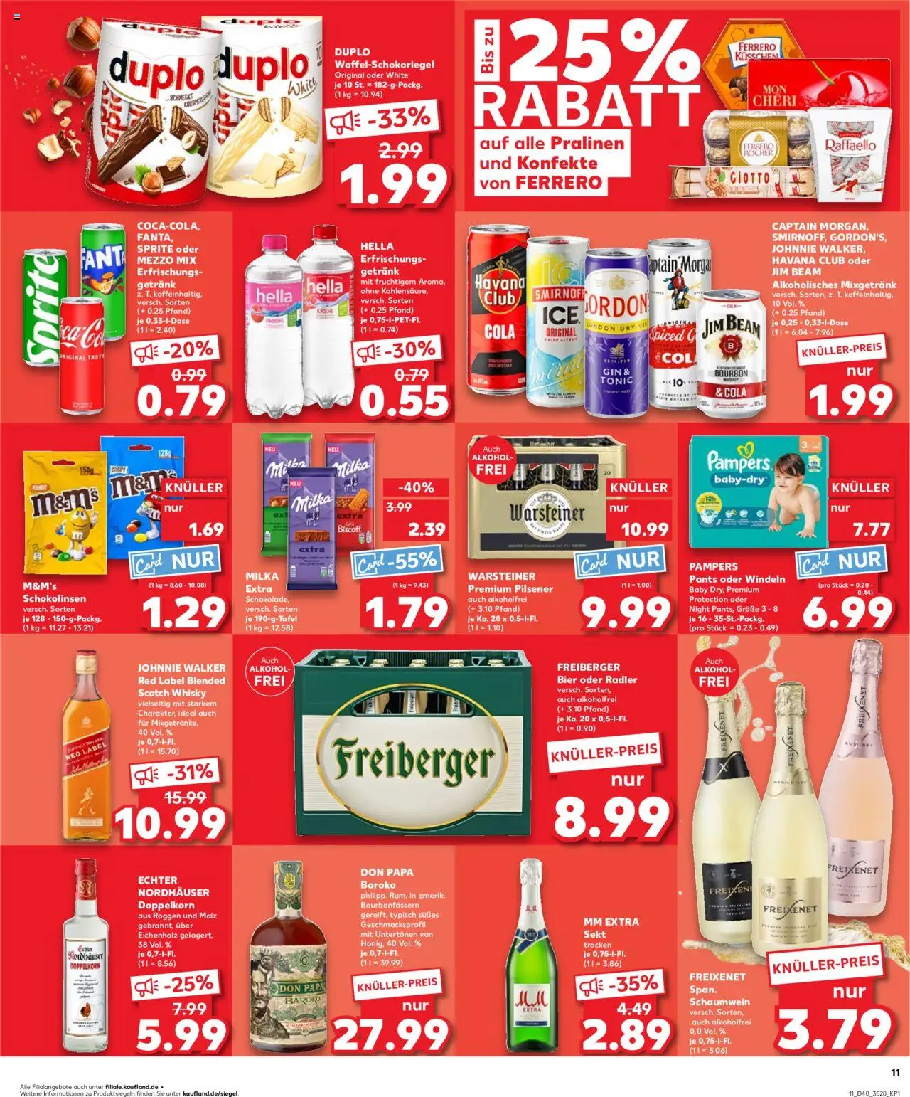Kaufland prospekt Berlin	 – gültig ab 05.10.2025 | Seite: 11 | Produkte: Sprite, Cola, Bier, Johnnie walker