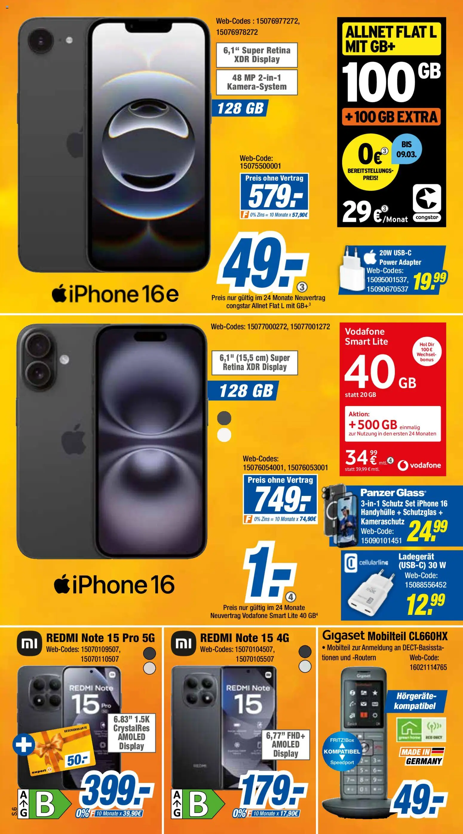 Expert Prospekt 	 – gültig ab 02.03.2026 | Seite: 6 | Produkte: Adapter, Iphone, Ladegerät