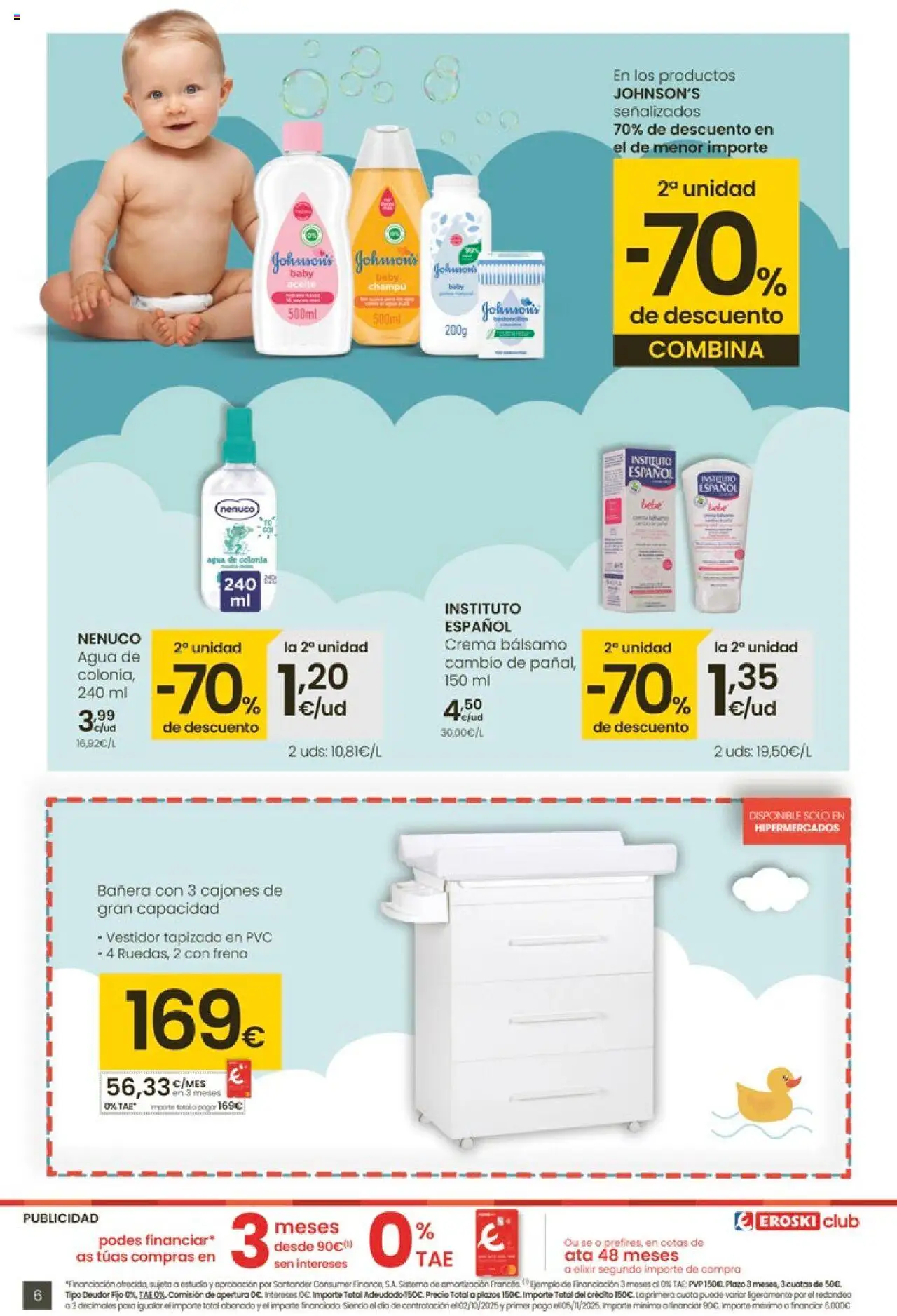 Eroski - Oh Que peke │ válido desde el 02.10.2025 | Página: 6 | Productos: Agua de colonia, Champú, Colonia, Crema