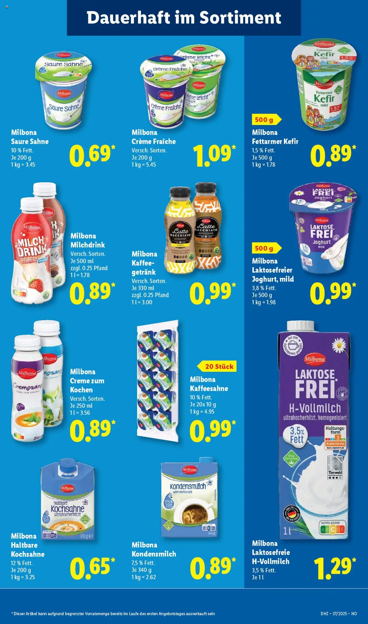 Lidl - Prospekt Lüchow – gültig ab 08.09.2025 | Seite: 13 | Produkte: Kefir, Milch, Joghurt, Kaffee