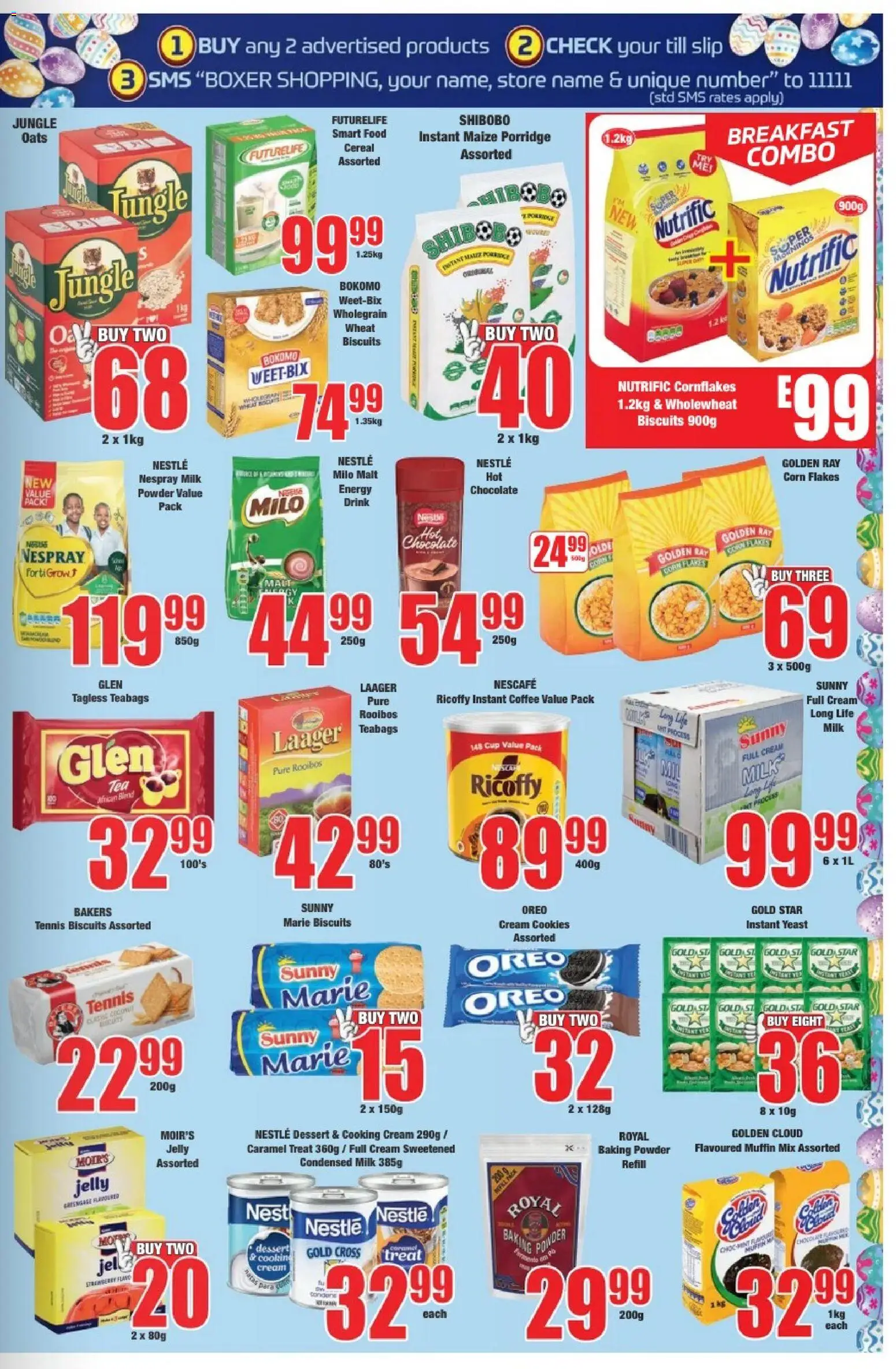New Boxer eSwatini - Specials catalogue – valid from 19.03.2026 | Page: 5 | Products: Corn, Oats, Condensed milk, Caramel