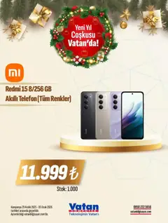 29.12.2025 tarihinden itibaren geçerli olan Vatan Bilgisayar kataloğu önizlemesi | Sayfa: 8 | Ürünler: Telefon, Akıllı telefon, Ocak